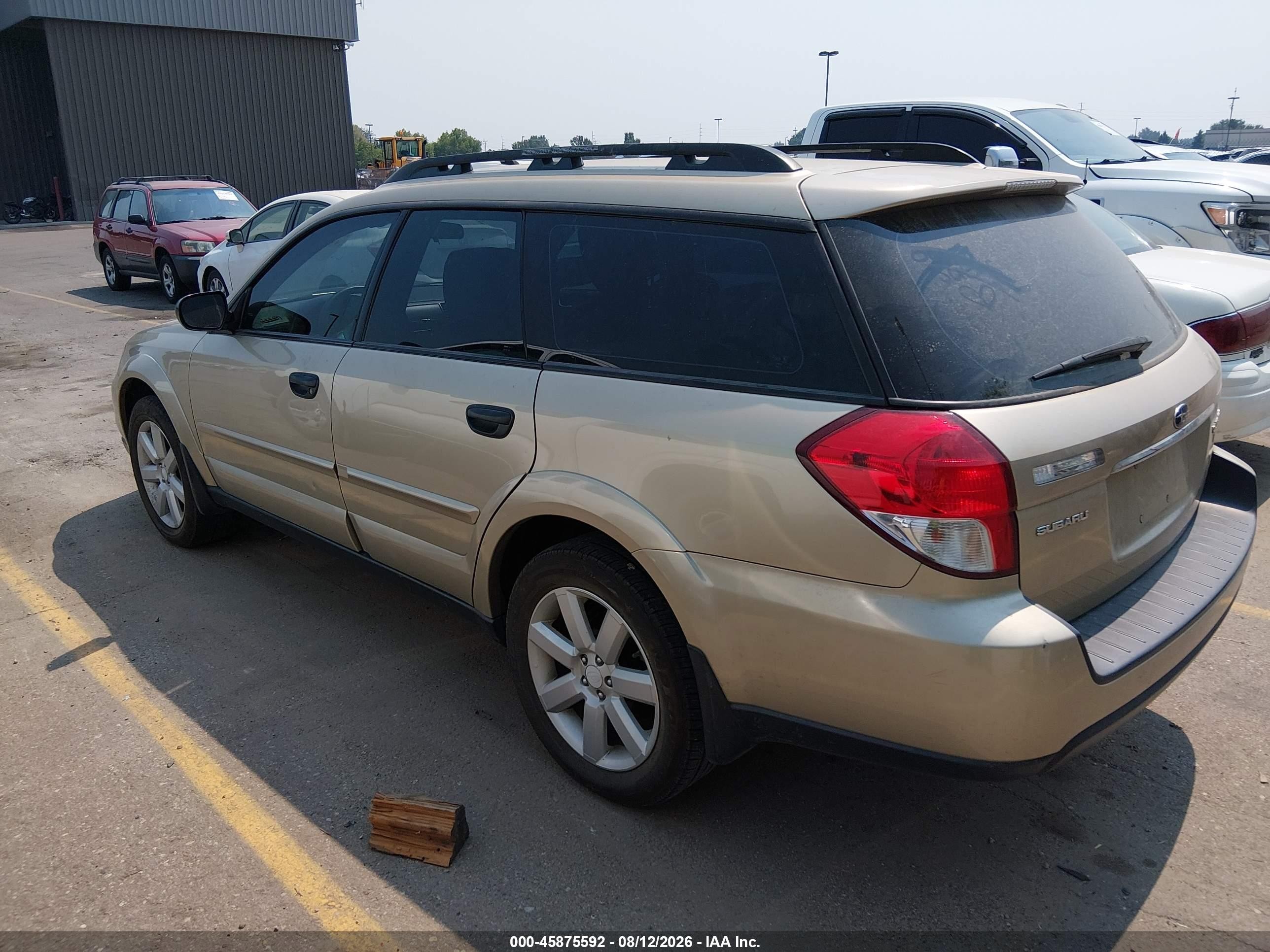 2009 Subaru Outback 2.5i Gold vin: 4S4BP61C797340908