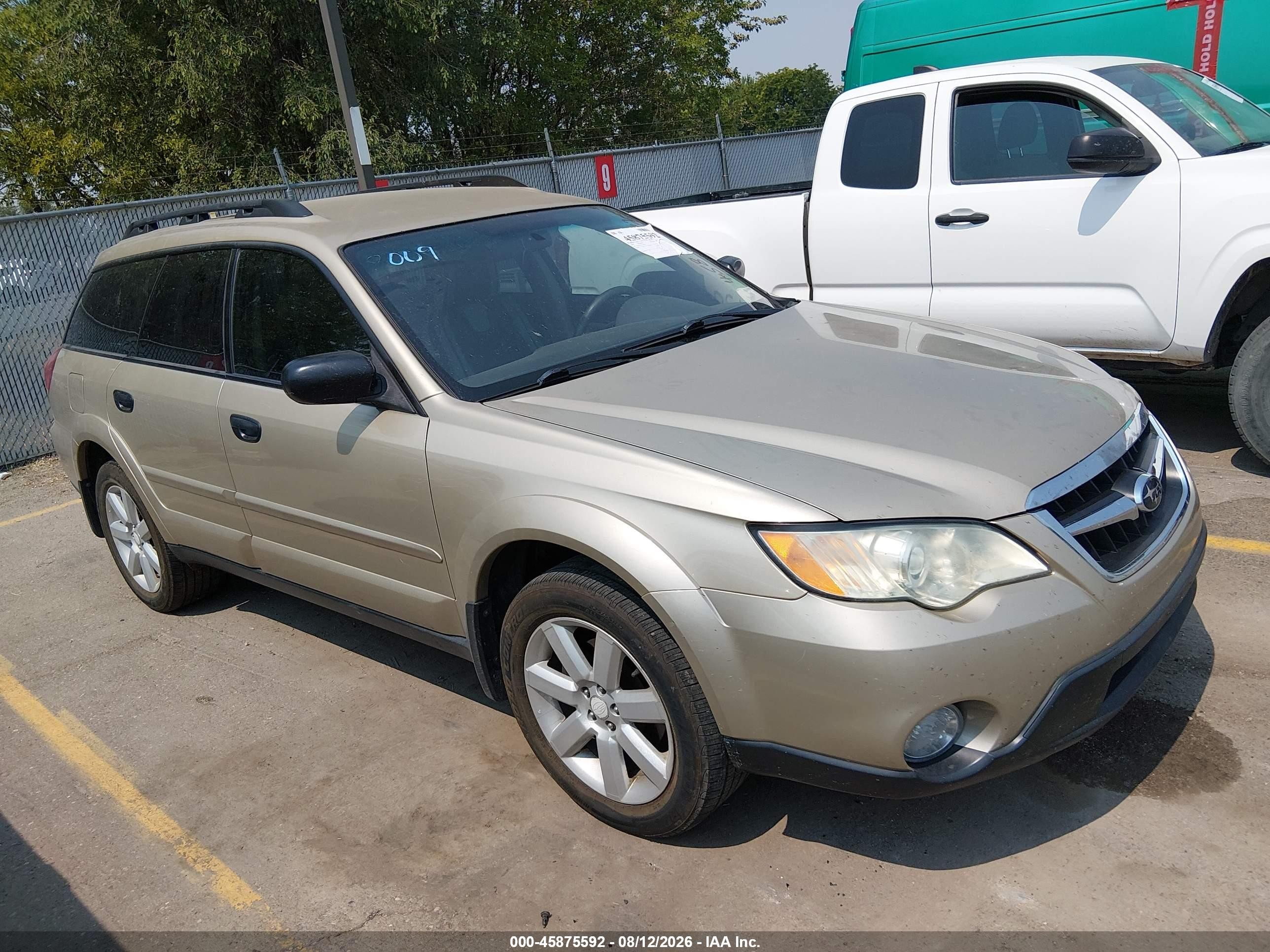 2009 Subaru Outback 2.5i Gold vin: 4S4BP61C797340908