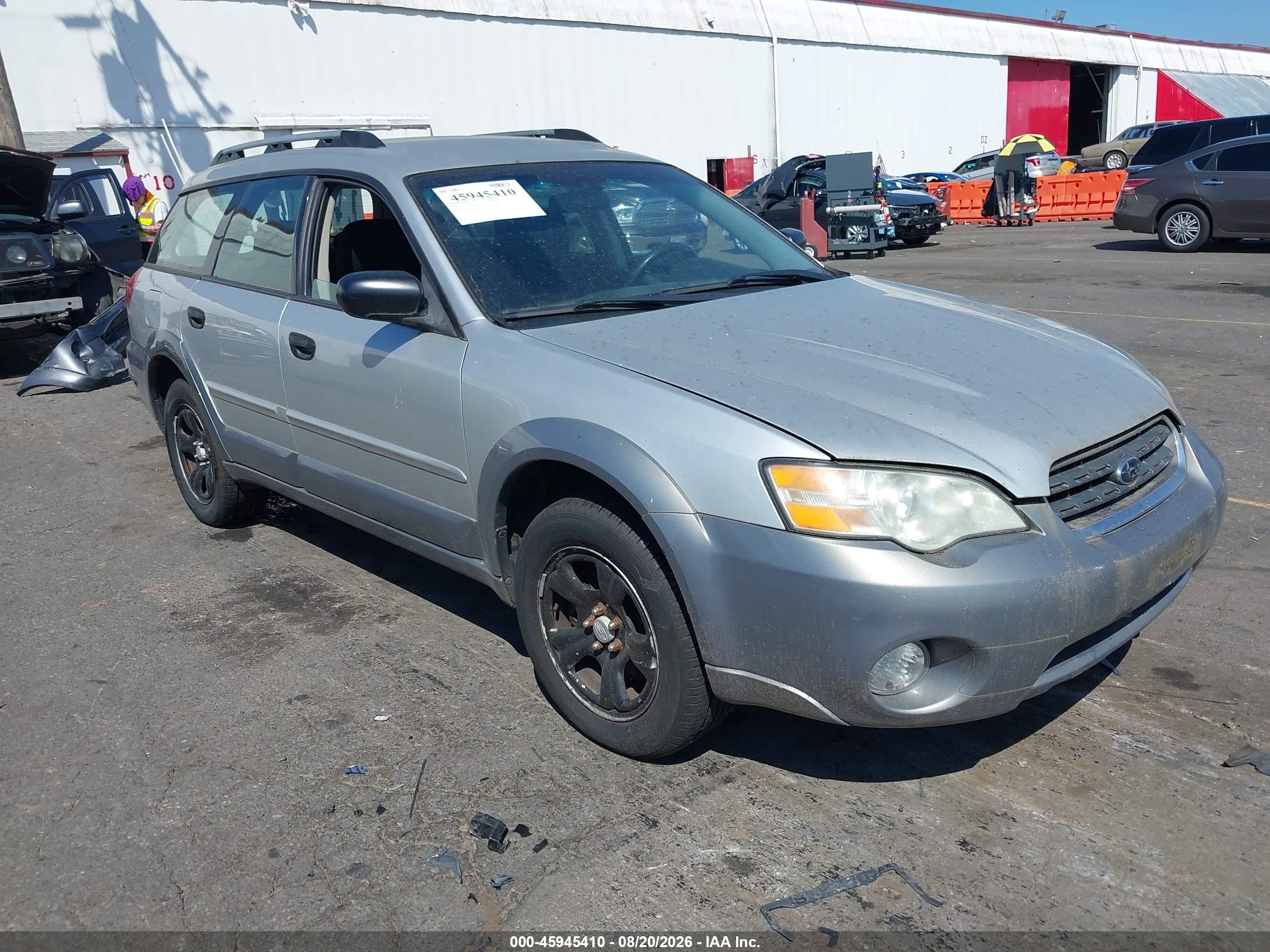 2007 Subaru Outback 2.5i Basic Silver vin: 4S4BP61C876330696