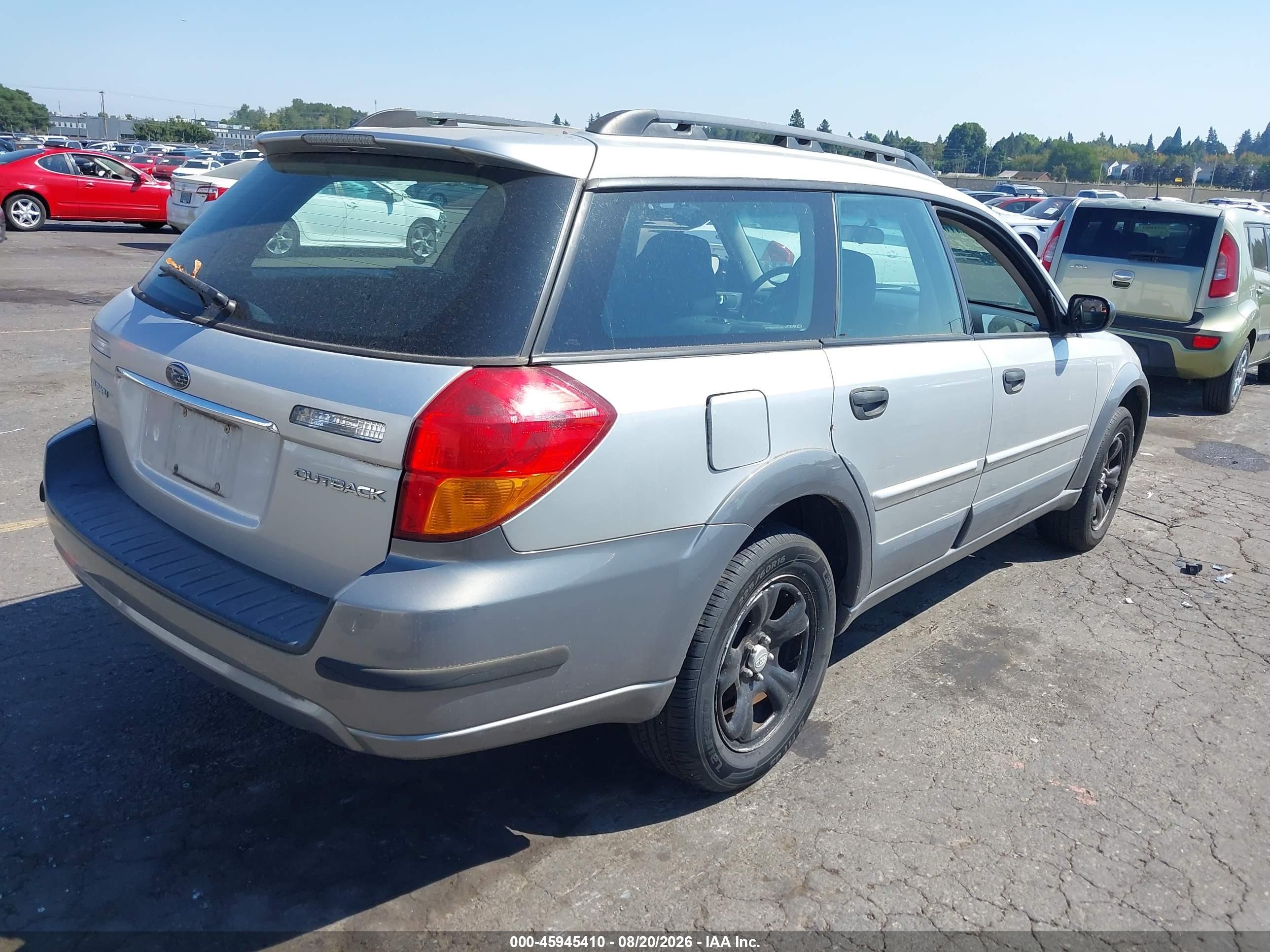2007 Subaru Outback 2.5i Basic Silver vin: 4S4BP61C876330696