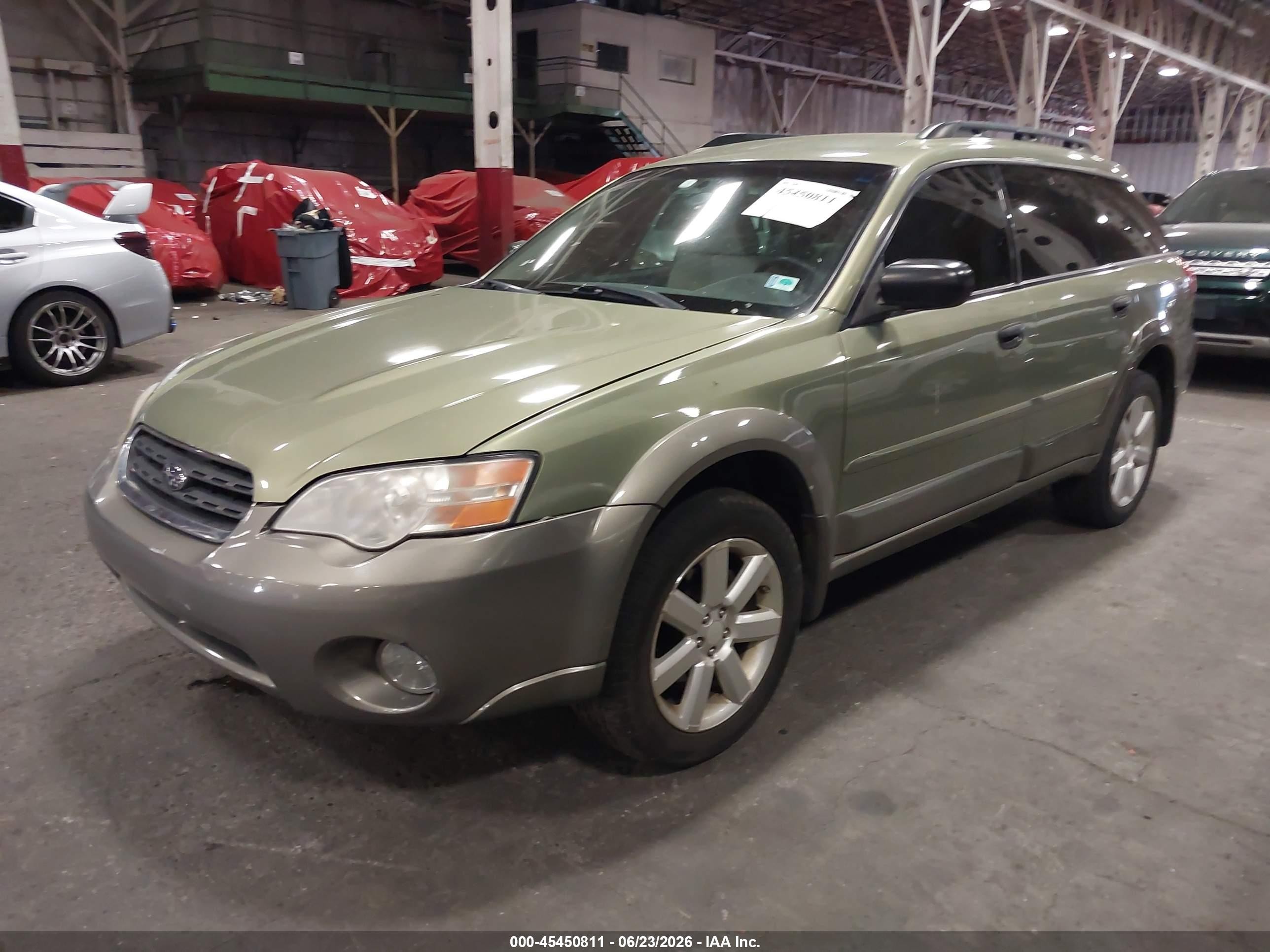 2007 Subaru Outback 2.5i Green vin: 4S4BP61C877303539