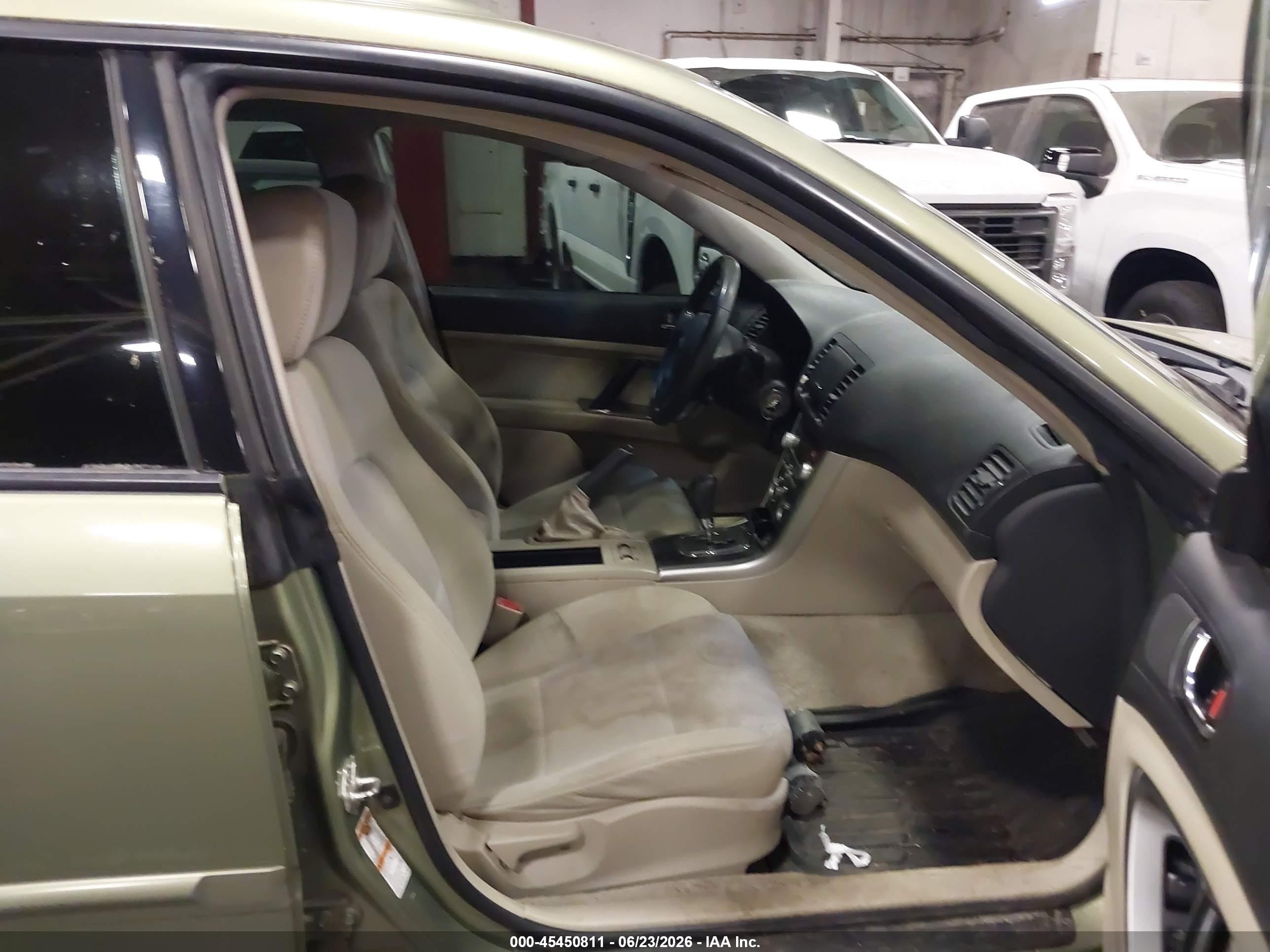 2007 Subaru Outback 2.5i Green vin: 4S4BP61C877303539