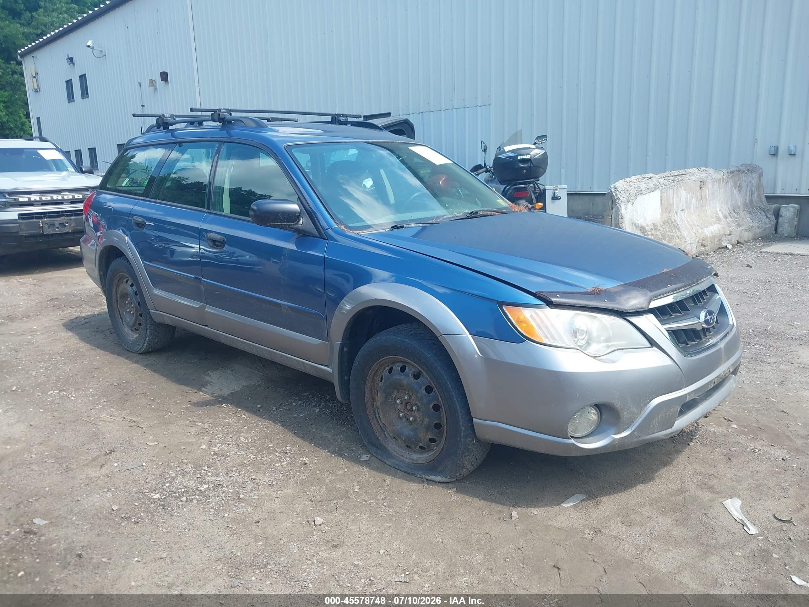 2008 Subaru Outback (natl) I Blue vin: 4S4BP61C886315777