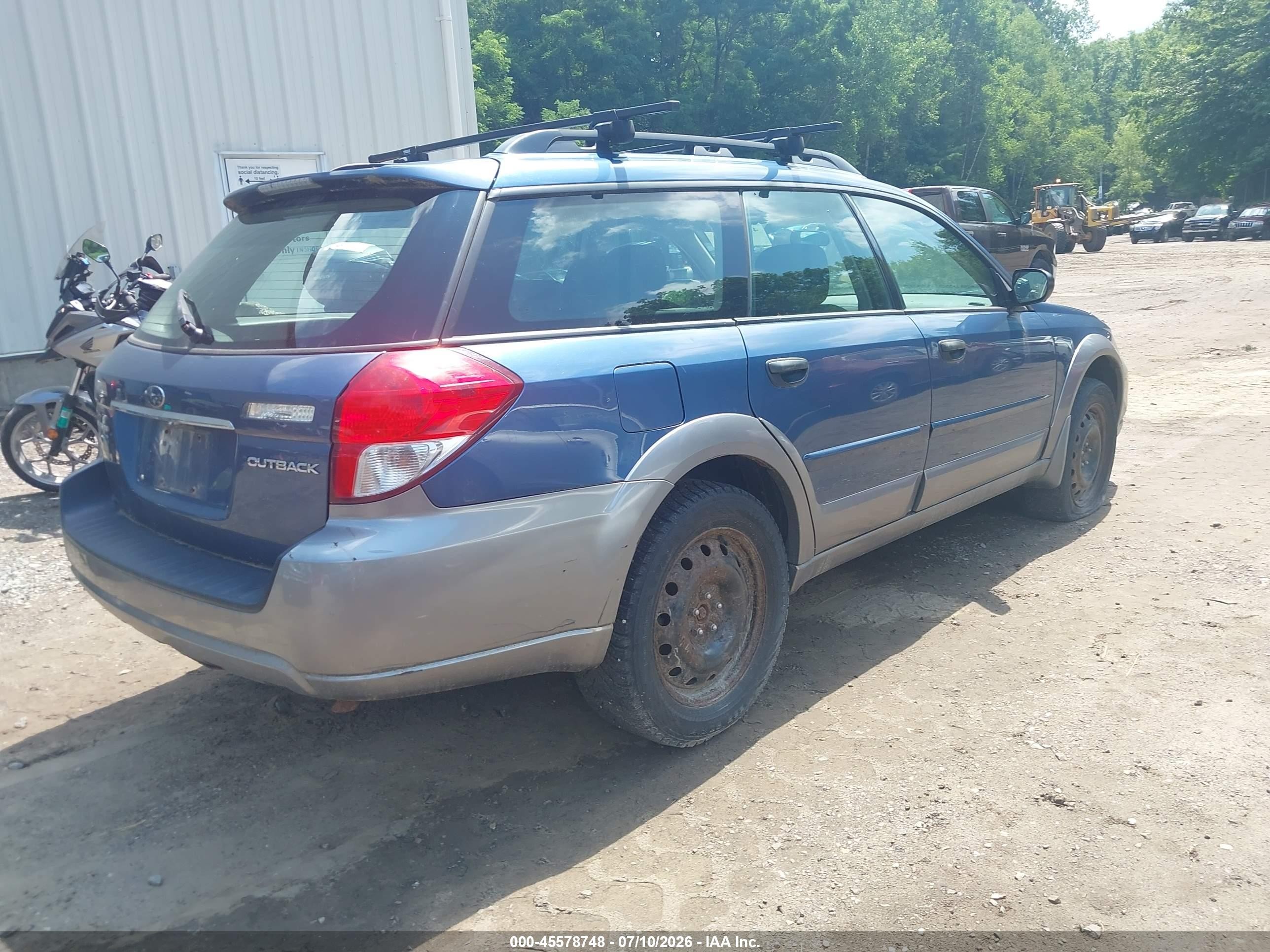 2008 Subaru Outback (natl) I Синий vin: 4S4BP61C886315777