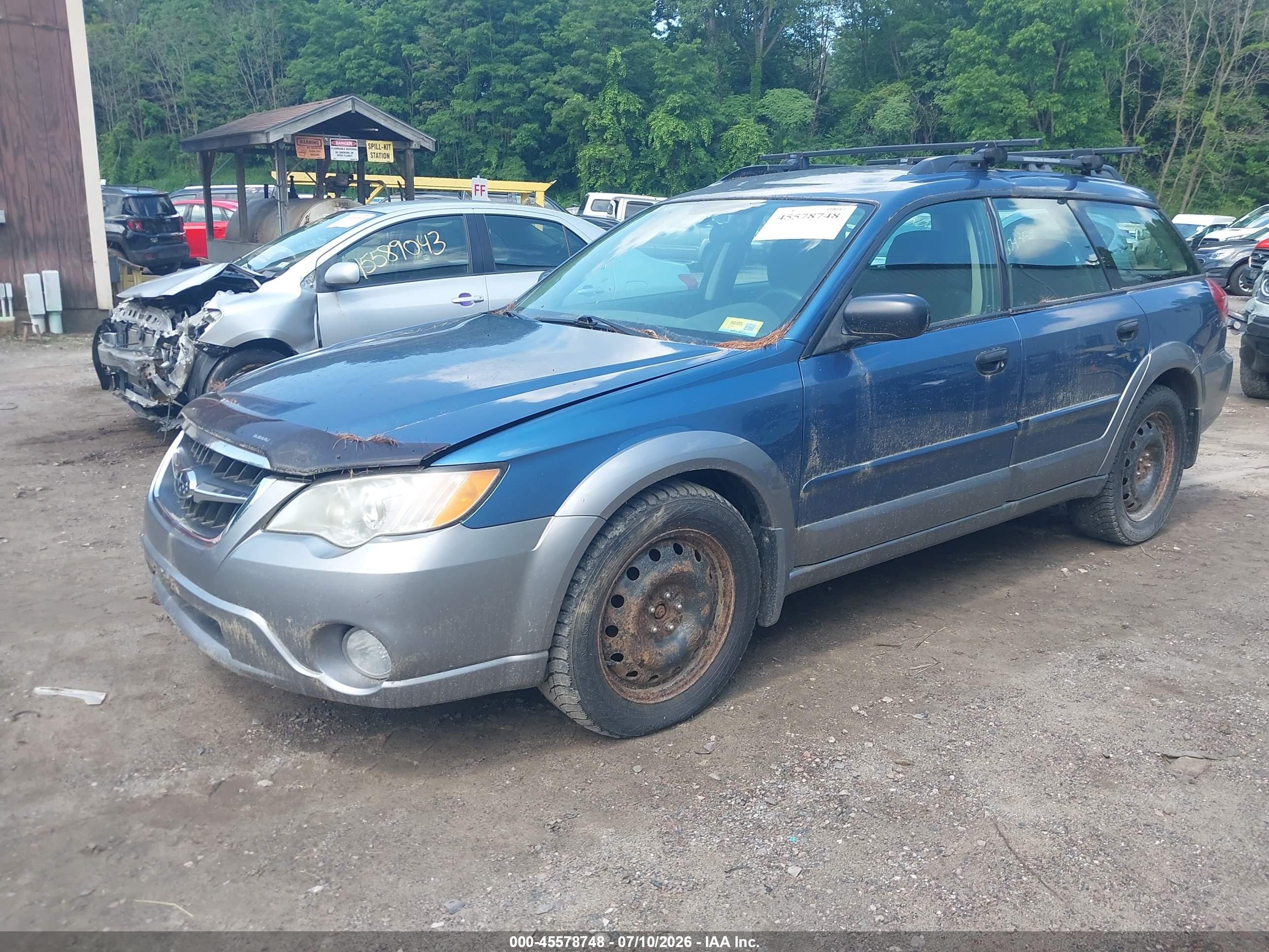 2008 Subaru Outback (natl) I Синий vin: 4S4BP61C886315777