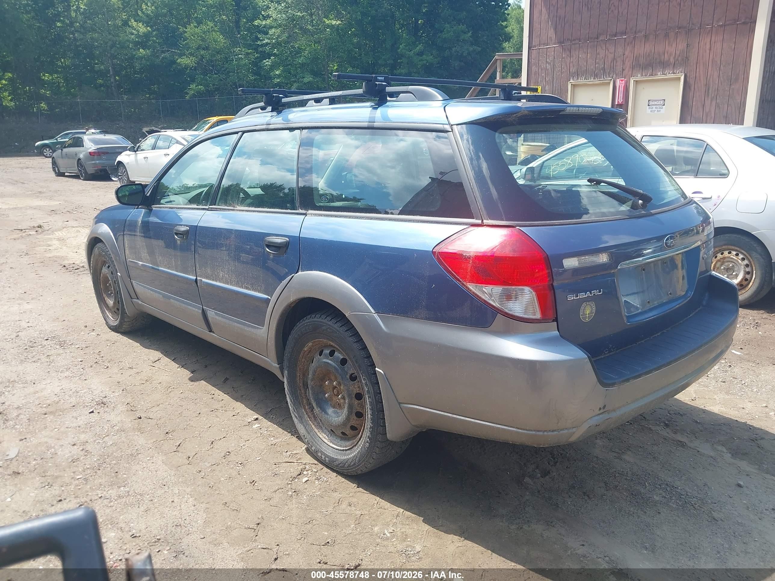 2008 Subaru Outback (natl) I Синий vin: 4S4BP61C886315777