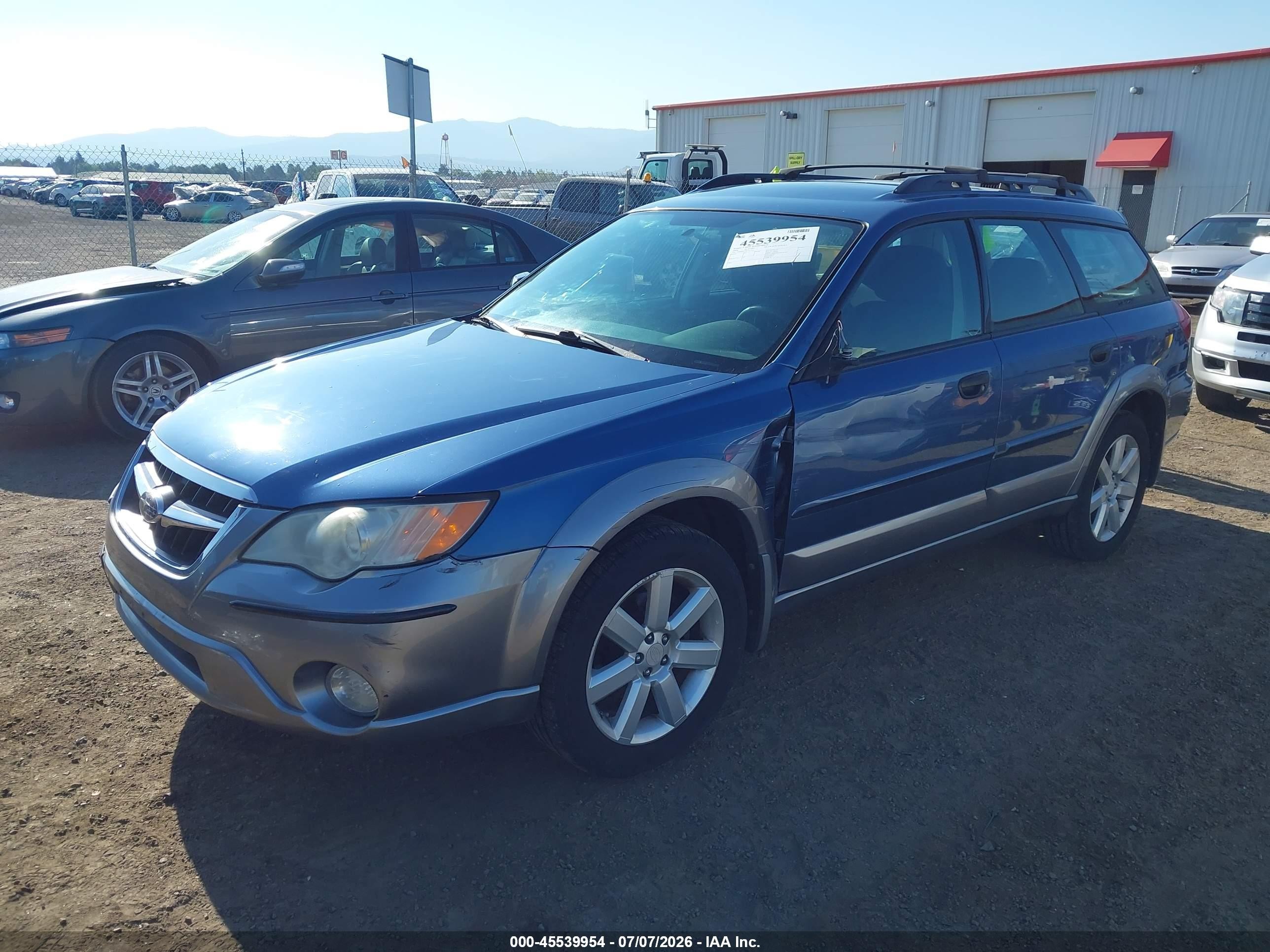 2008 Subaru Outback (natl) I/ll Bean W/nav/ll Bean W/nav/vdc Blue vin: 4S4BP61C887311545