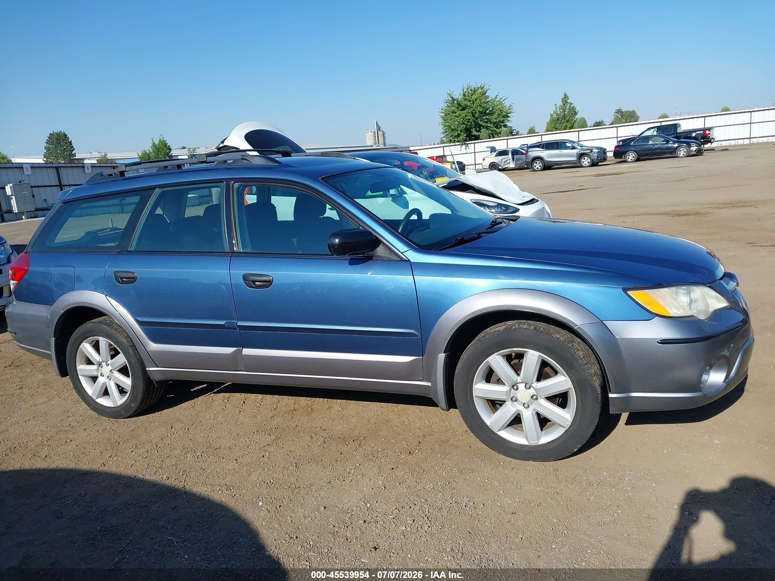 2008 Subaru Outback (natl) I/ll Bean W/nav/ll Bean W/nav/vdc Blue vin: 4S4BP61C887311545