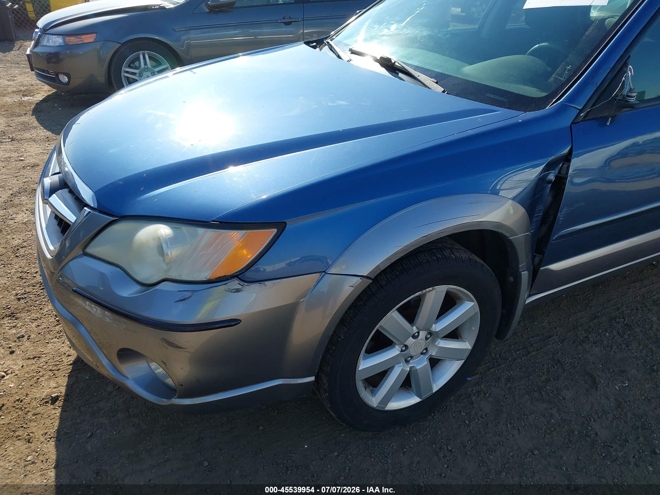 2008 Subaru Outback (natl) I/ll Bean W/nav/ll Bean W/nav/vdc Blue vin: 4S4BP61C887311545