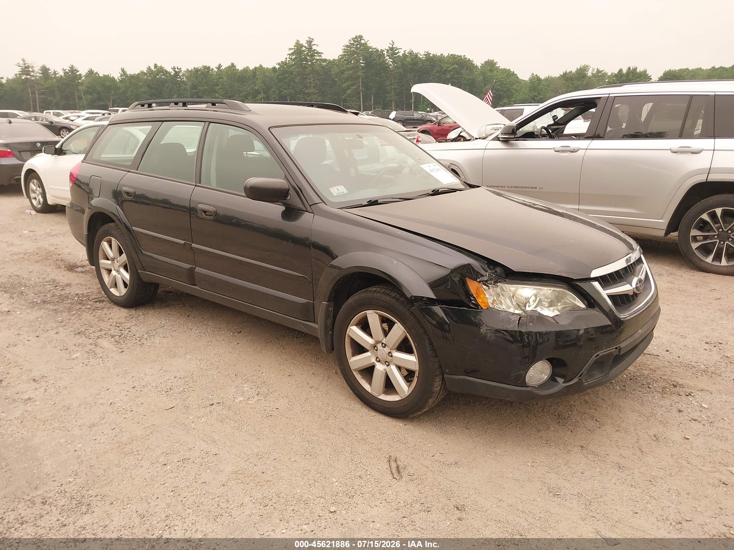 2008 Subaru Outback (natl)   Black vin: 4S4BP61C887338406