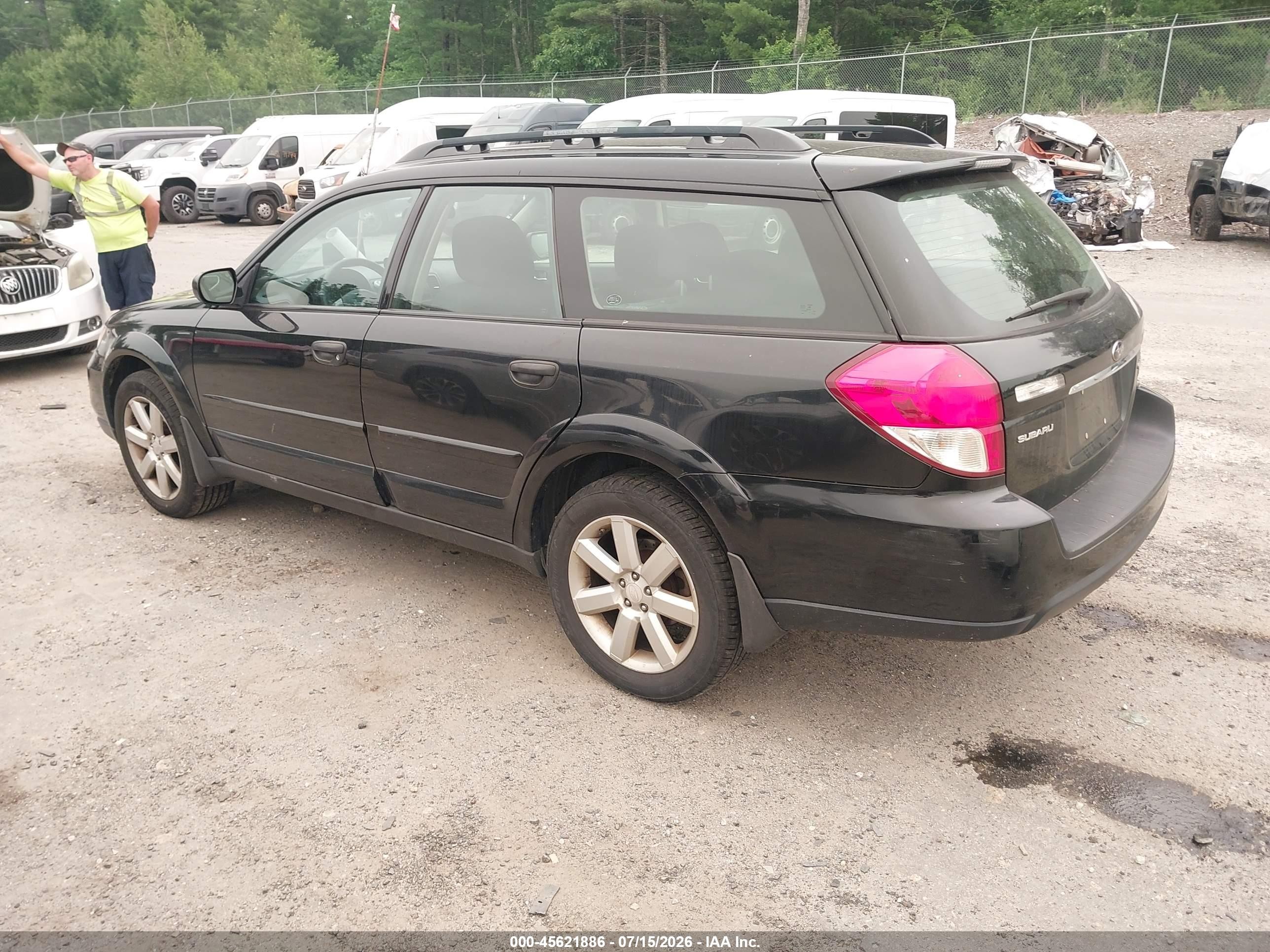 2008 Subaru Outback (natl)   Black vin: 4S4BP61C887338406