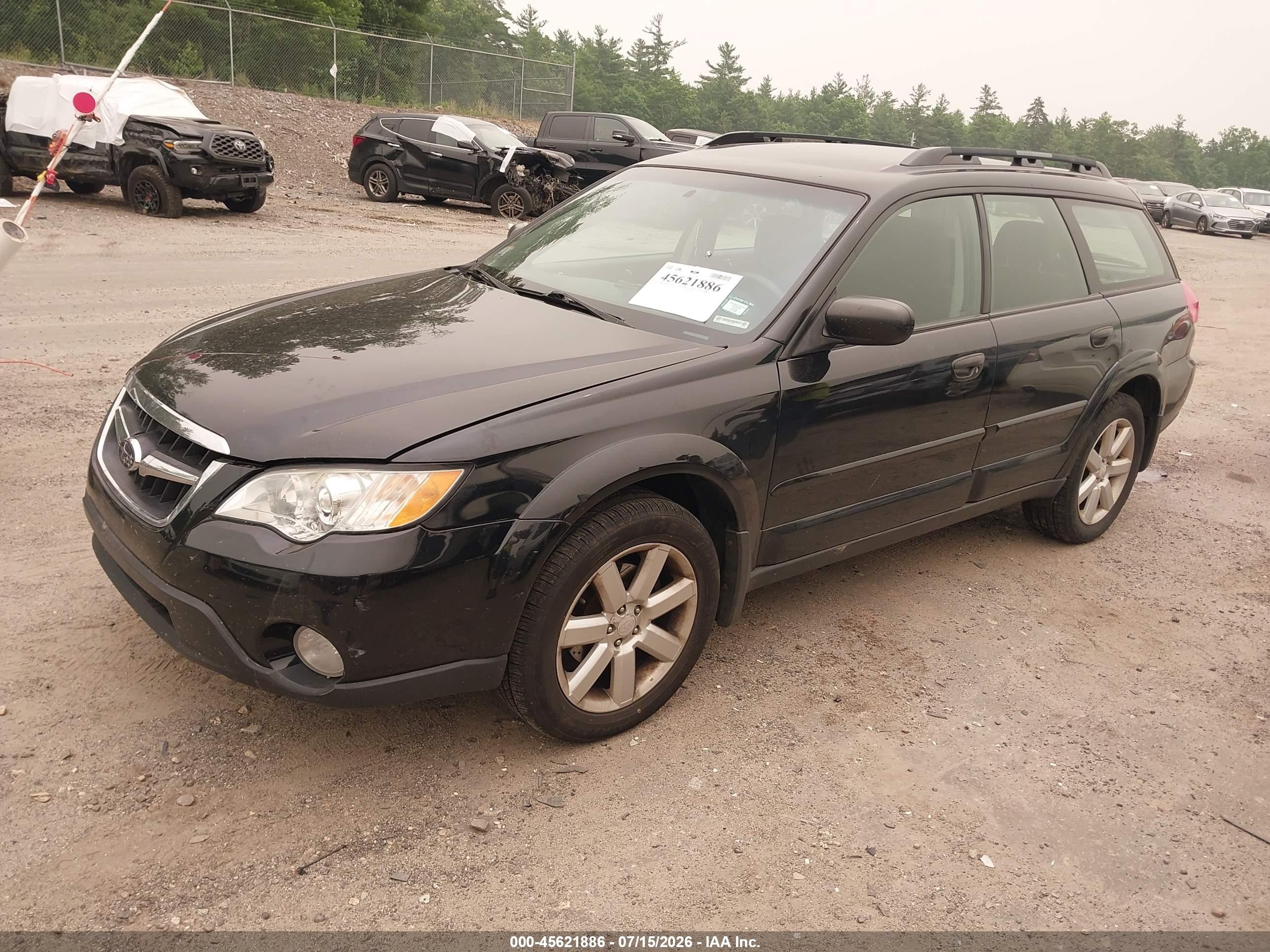 2008 Subaru Outback (natl)   Black vin: 4S4BP61C887338406