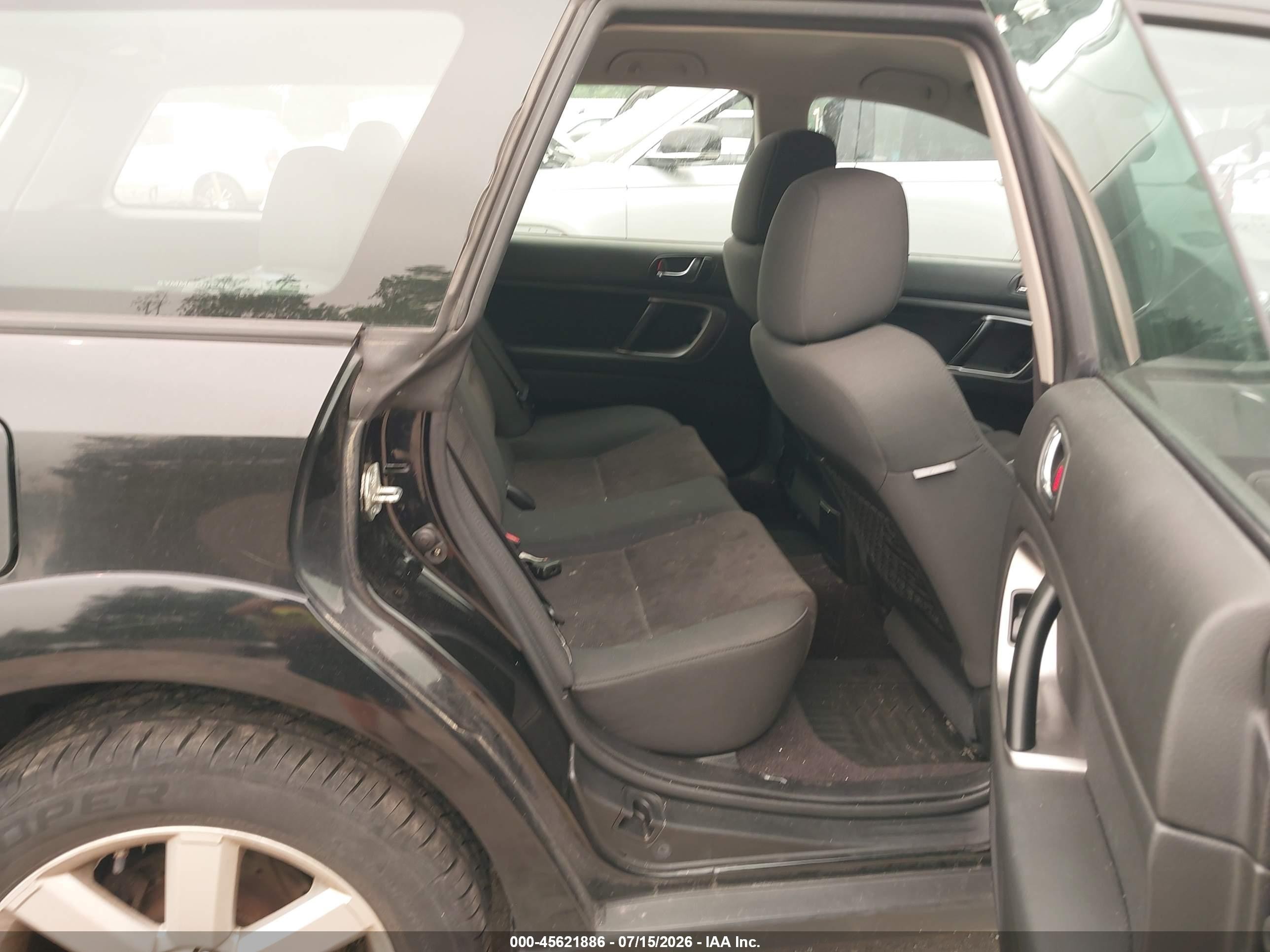 2008 Subaru Outback (natl)   Black vin: 4S4BP61C887338406