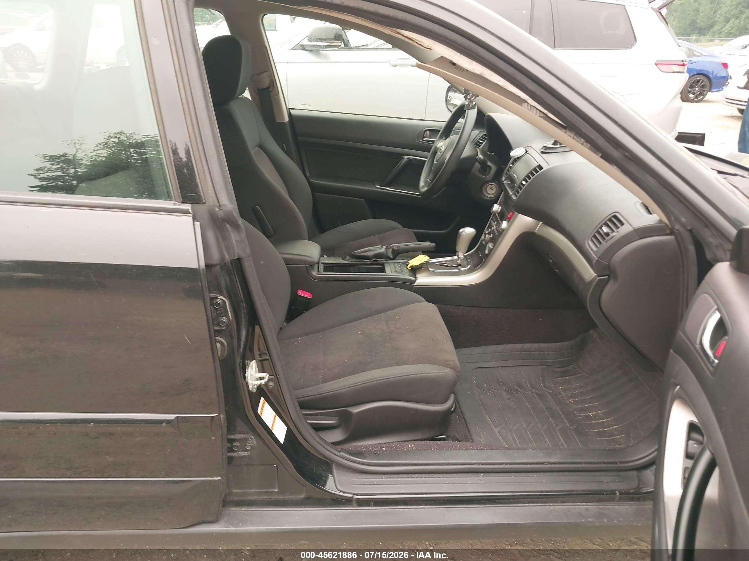 2008 Subaru Outback (natl)   Black vin: 4S4BP61C887338406