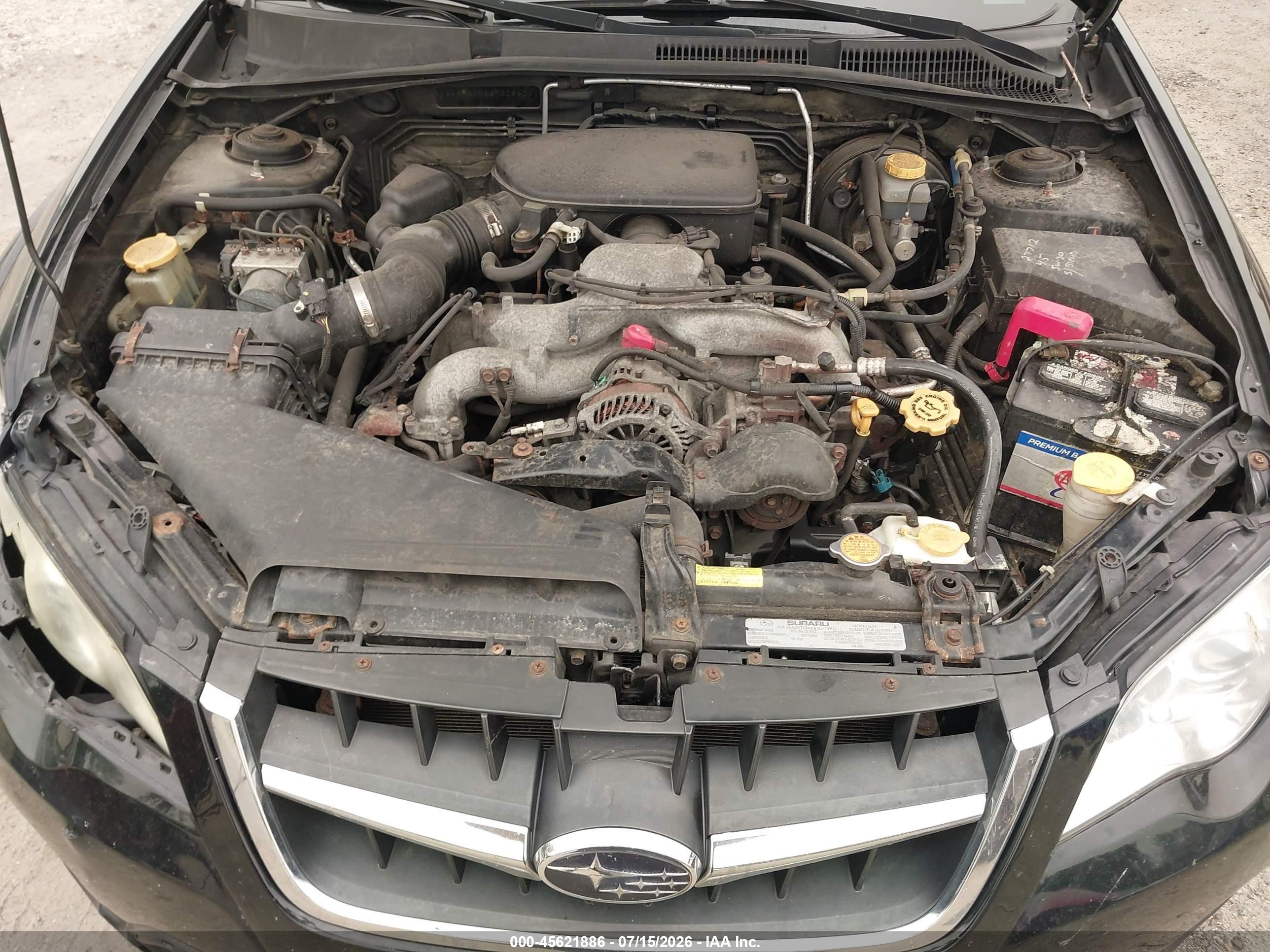2008 Subaru Outback (natl)   Black vin: 4S4BP61C887338406