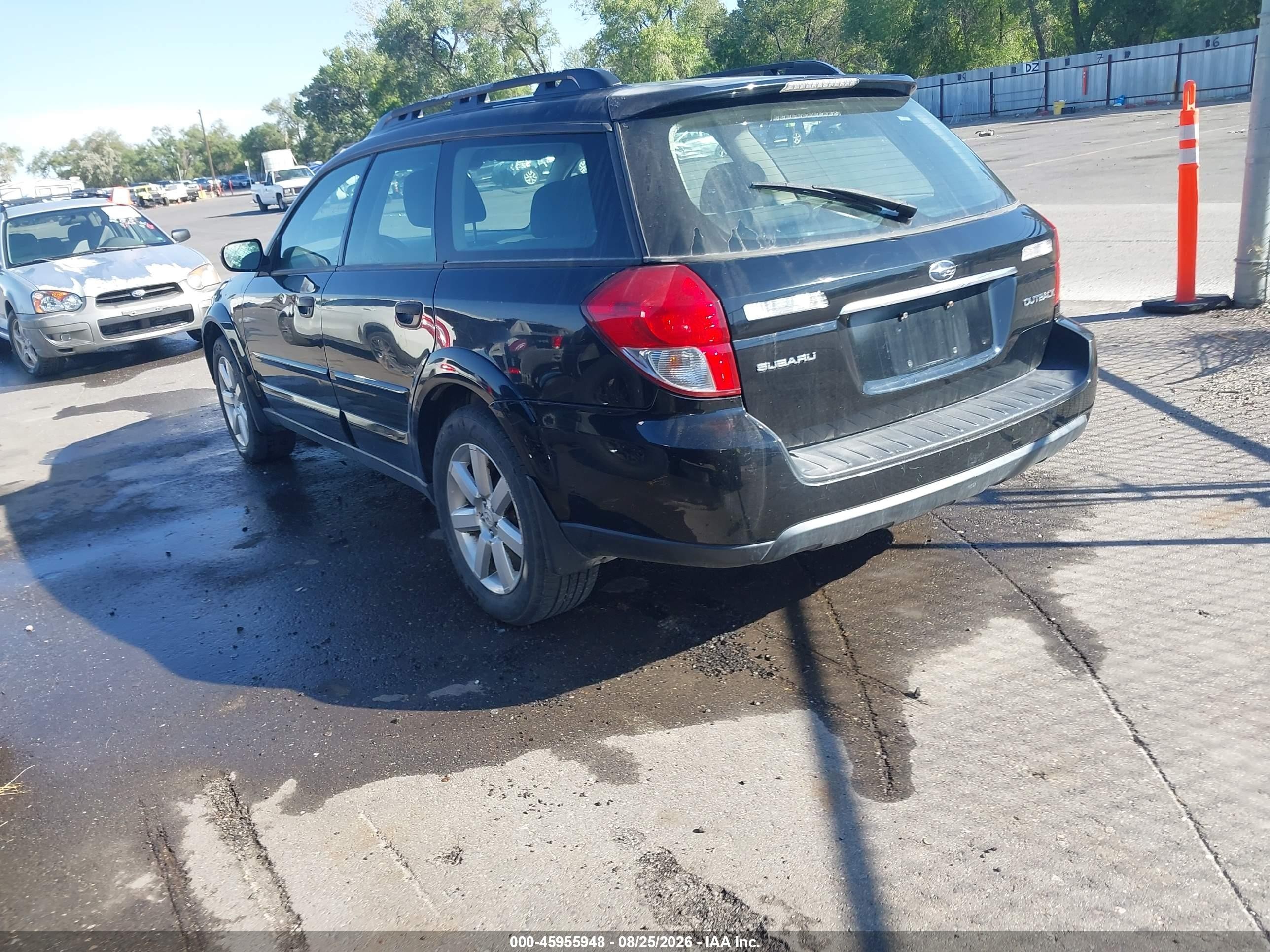 2008 Subaru Outback 2.5i/2.5i L.l. Bean Edition Black vin: 4S4BP61C887345548