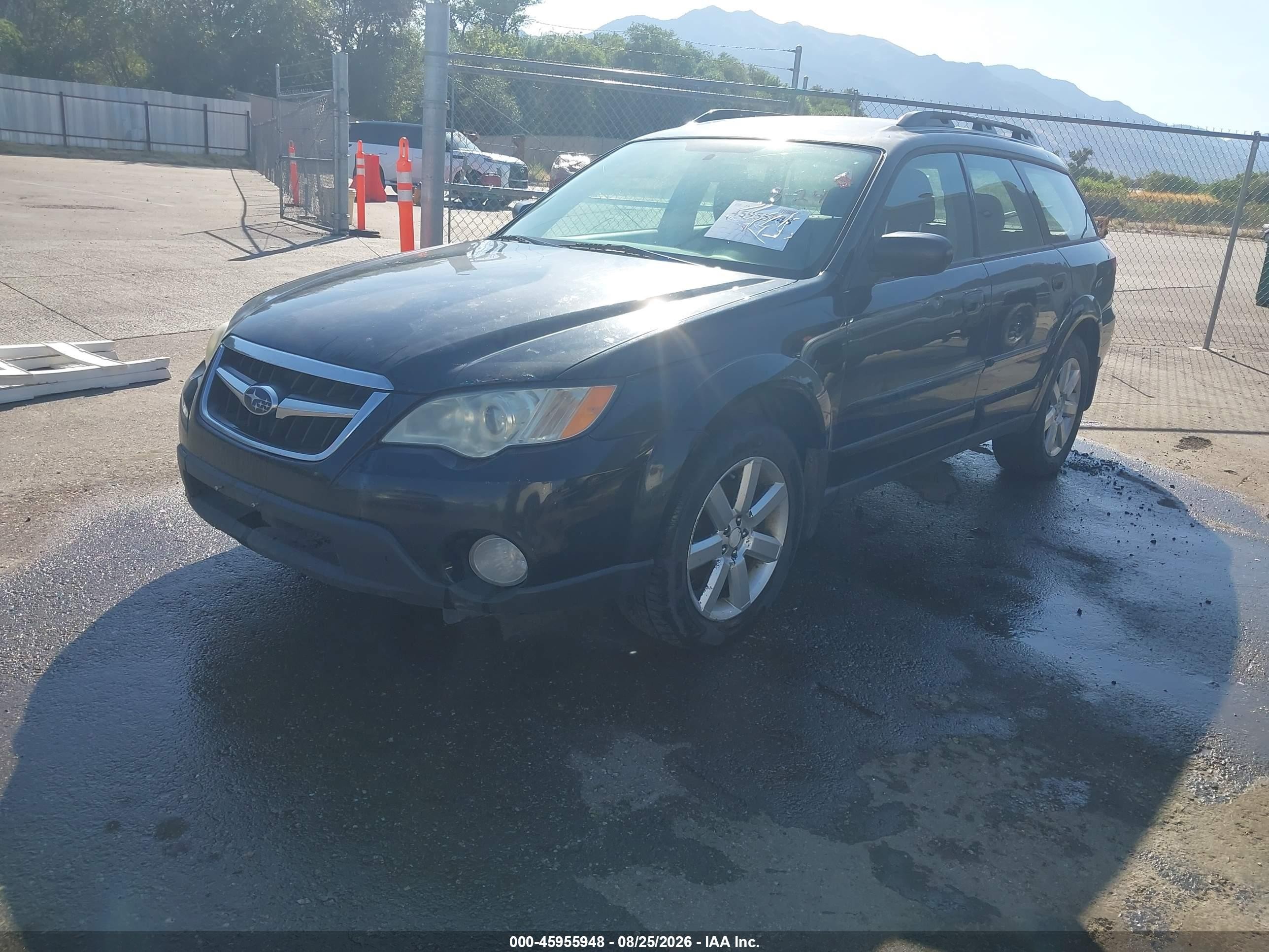 2008 Subaru Outback 2.5i/2.5i L.l. Bean Edition Black vin: 4S4BP61C887345548