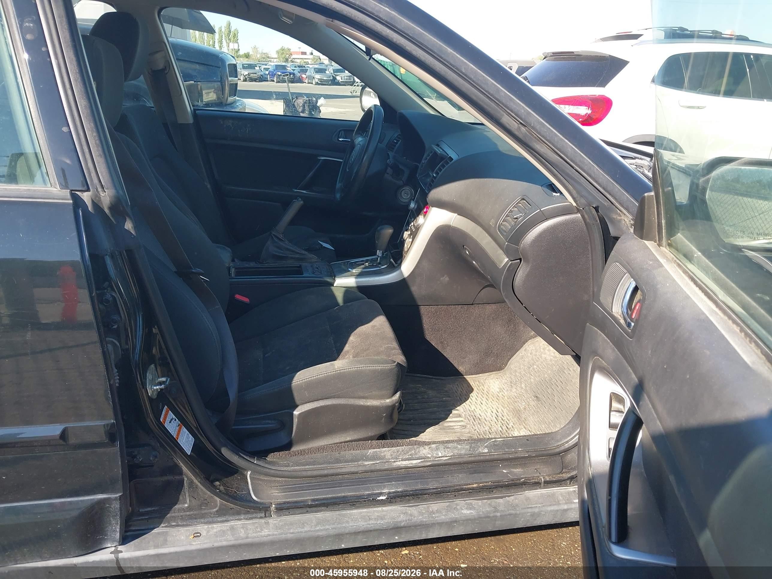 2008 Subaru Outback 2.5i/2.5i L.l. Bean Edition Black vin: 4S4BP61C887345548