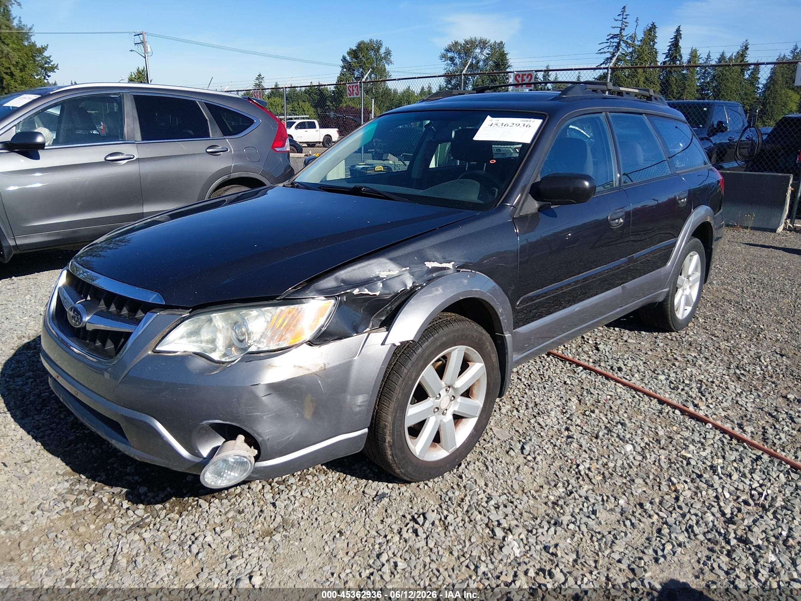 2009 Subaru Outback 2.5i Синий vin: 4S4BP61C897326371