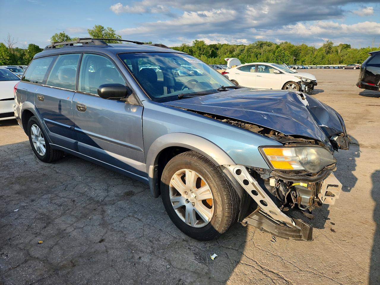 2005 Subaru Legacy Outback 2.5i Blue vin: 4S4BP61C957337714