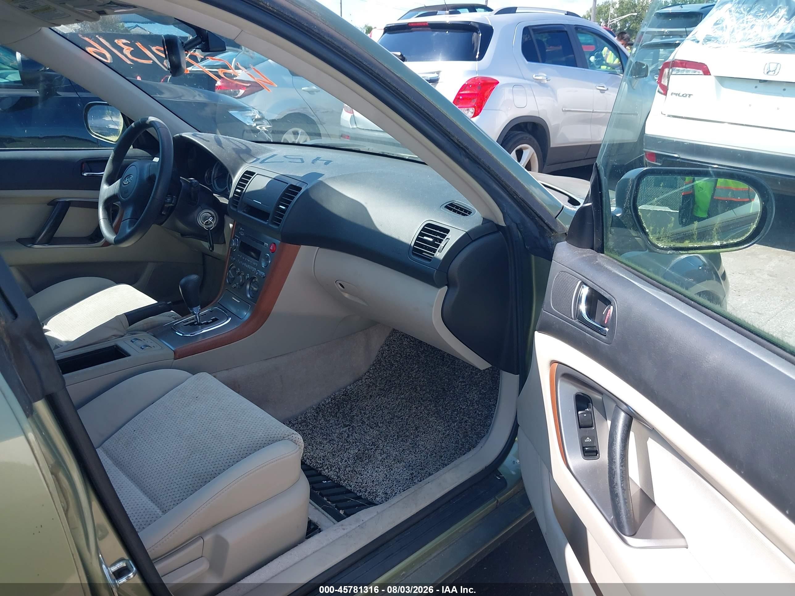 2005 Subaru Outback 2.5i Green vin: 4S4BP61C957343402