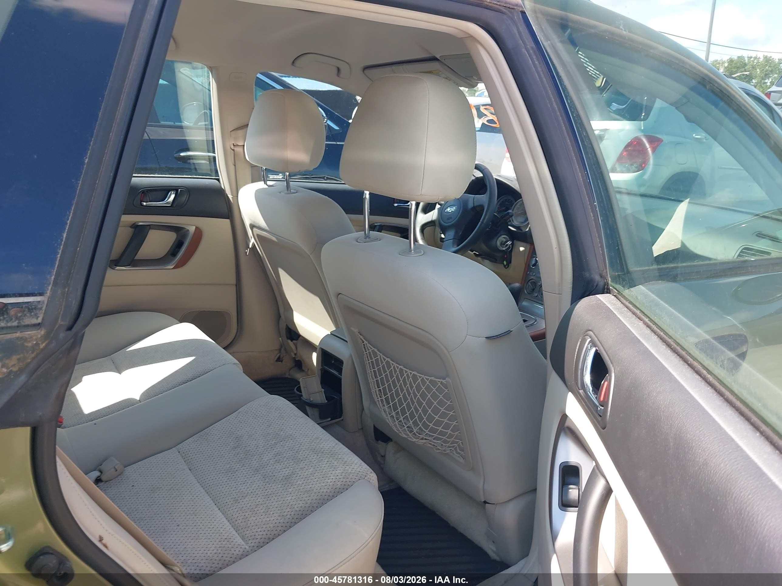2005 Subaru Outback 2.5i Green vin: 4S4BP61C957343402