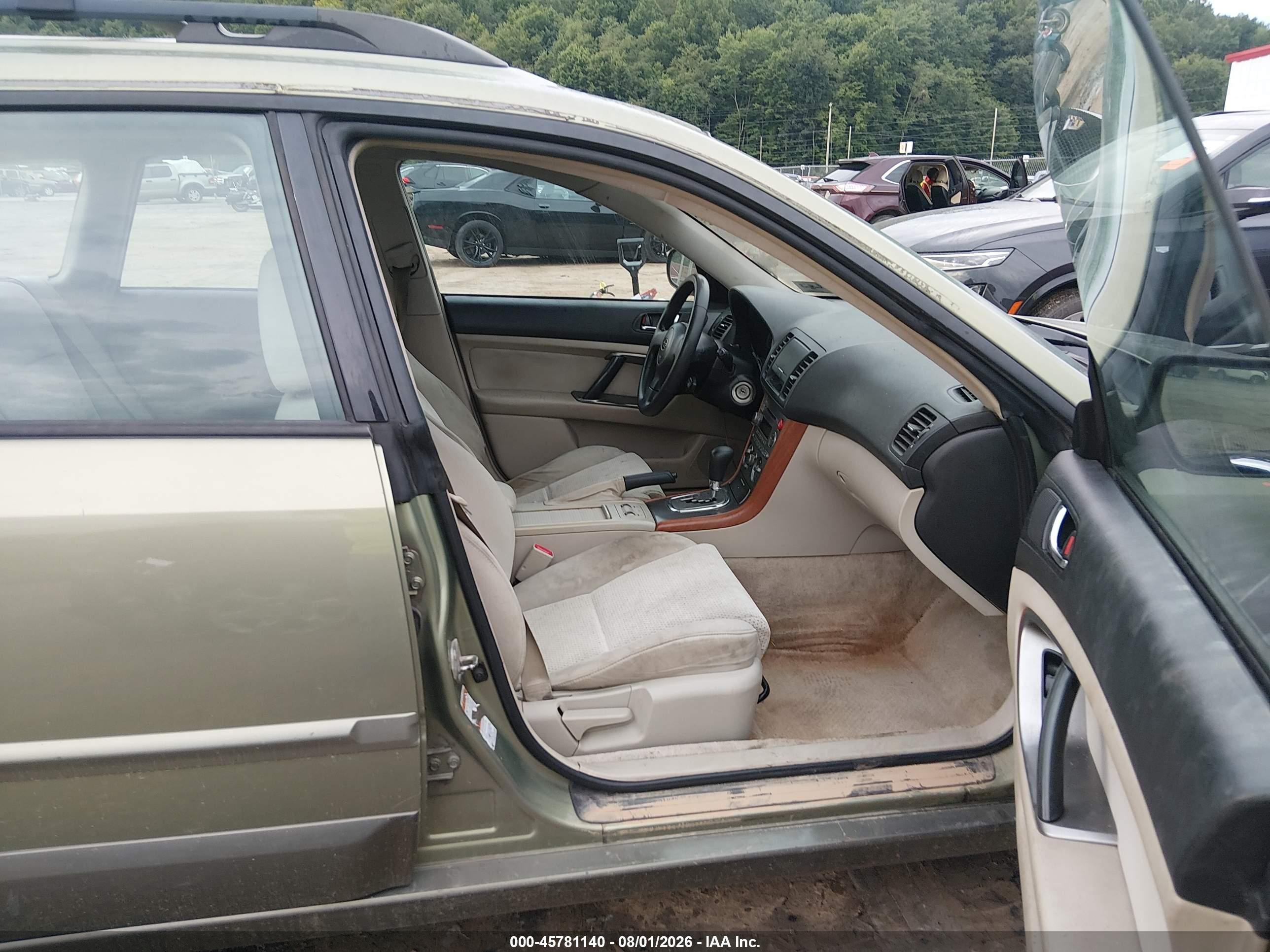 2005 Subaru Outback 2.5i Green vin: 4S4BP61C957358238
