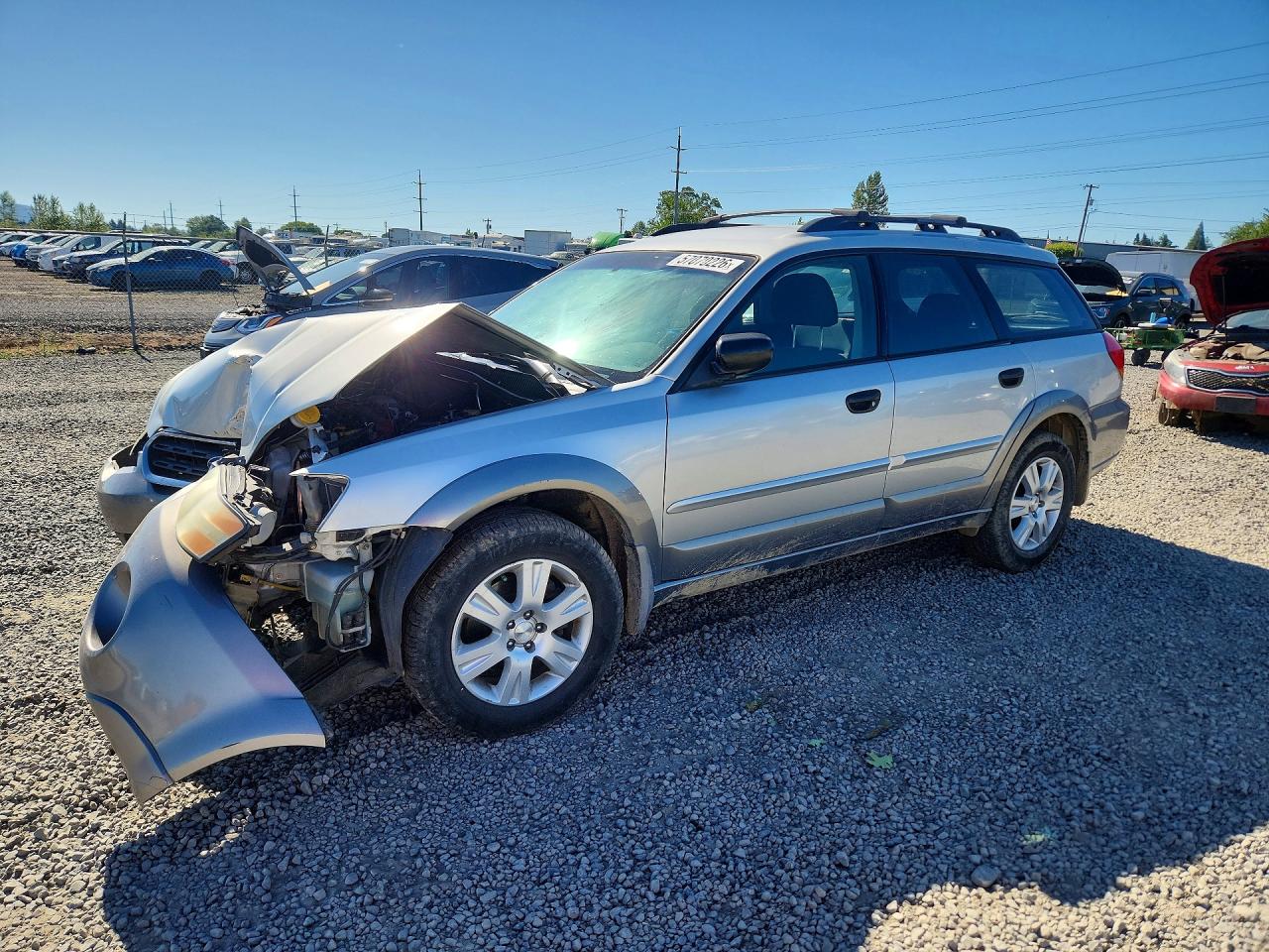 2005 Subaru Legacy Outback 2.5i Серебряный vin: 4S4BP61C957365822