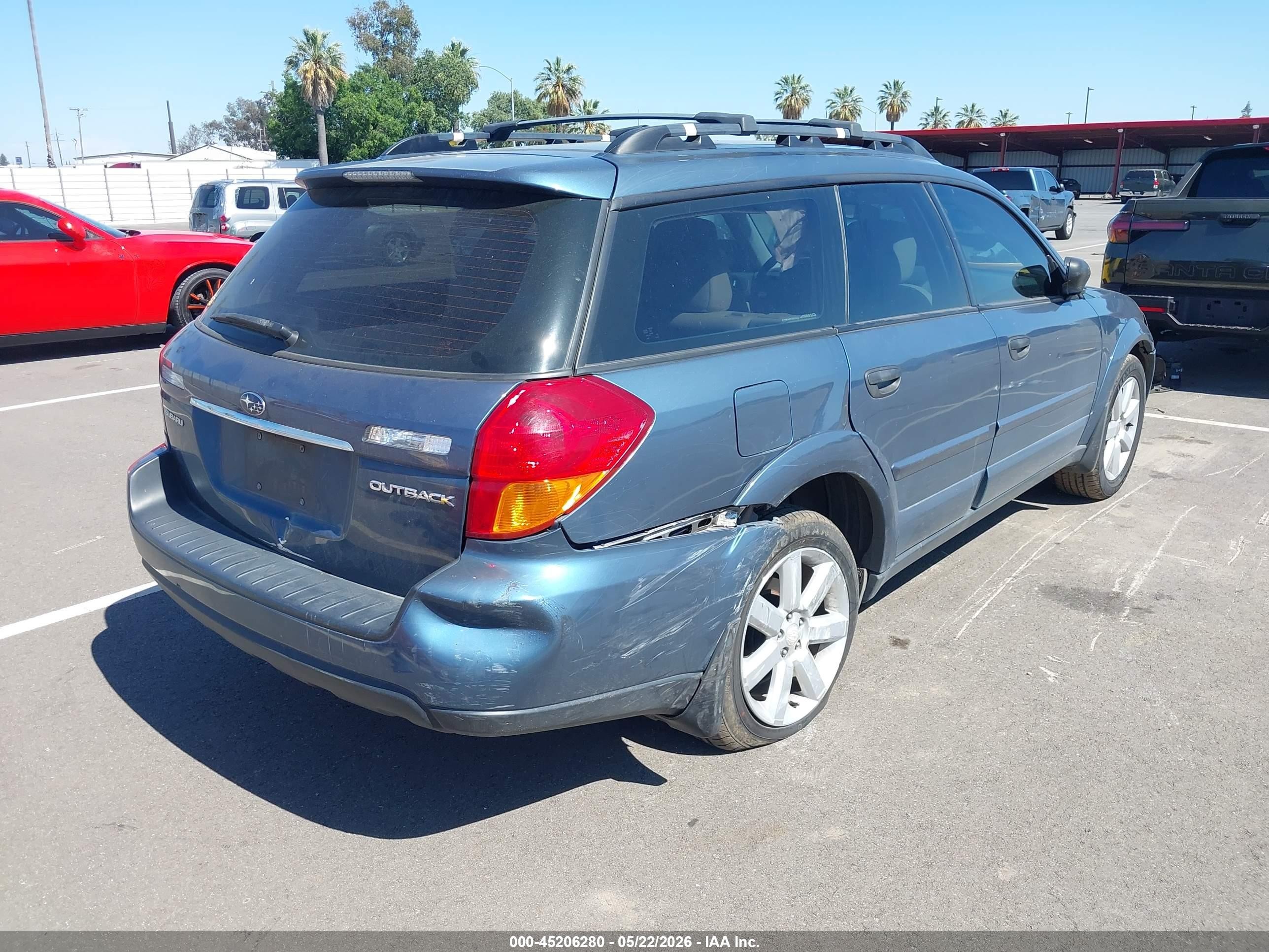 2006 Subaru Outback 2.5i Синий vin: 4S4BP61C967354899
