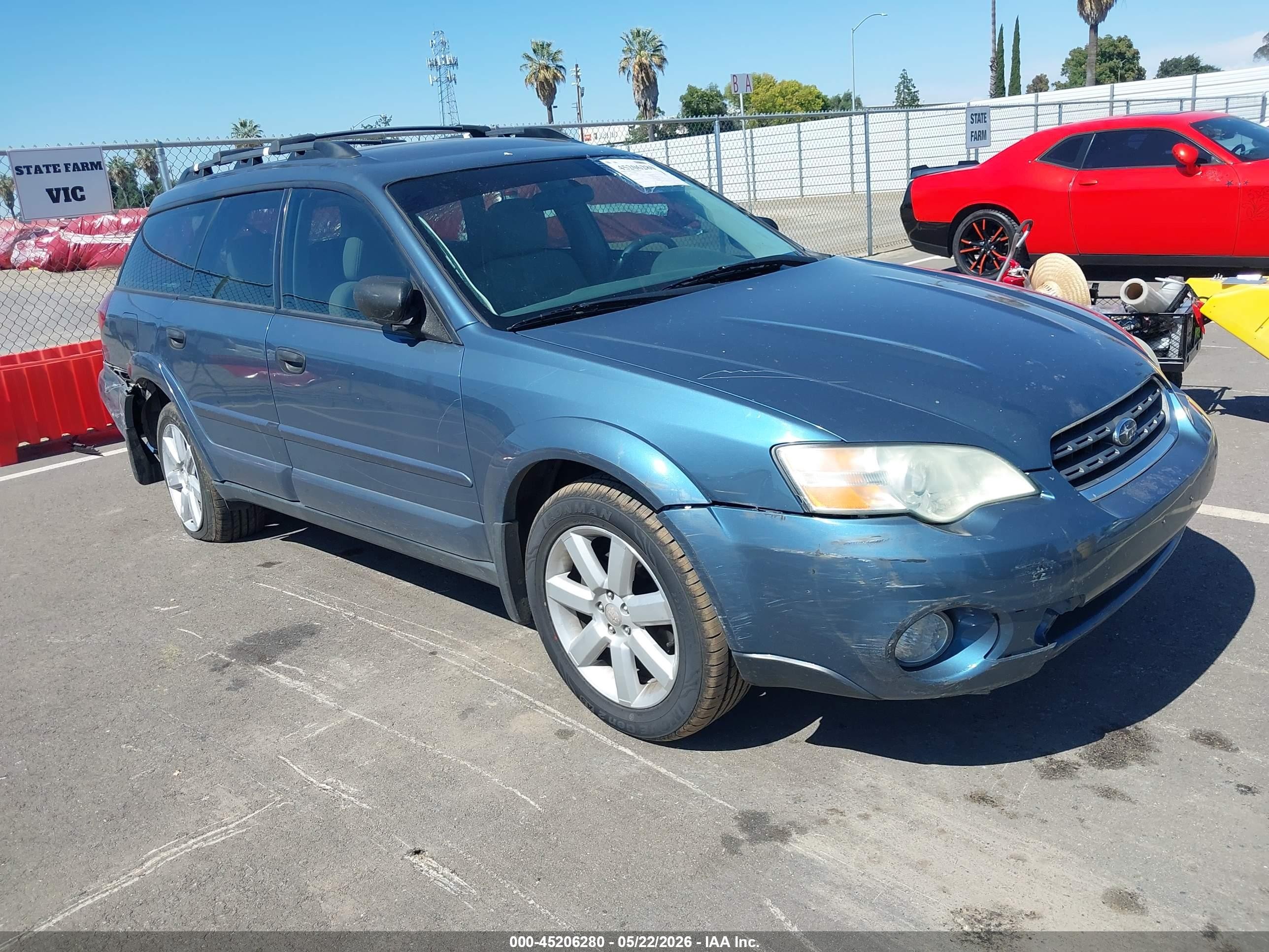 2006 Subaru Outback 2.5i Синий vin: 4S4BP61C967354899