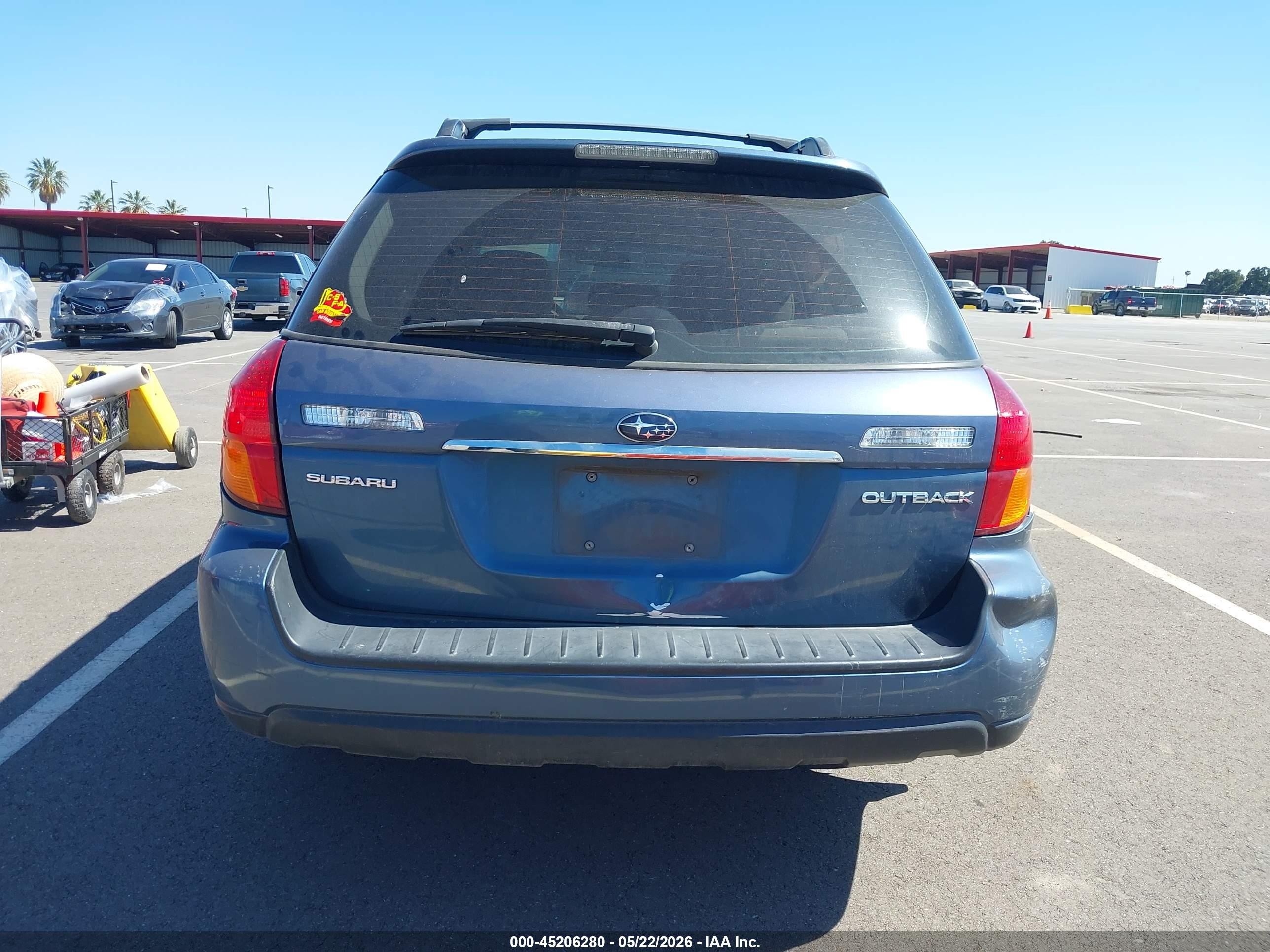 2006 Subaru Outback 2.5i Синий vin: 4S4BP61C967354899