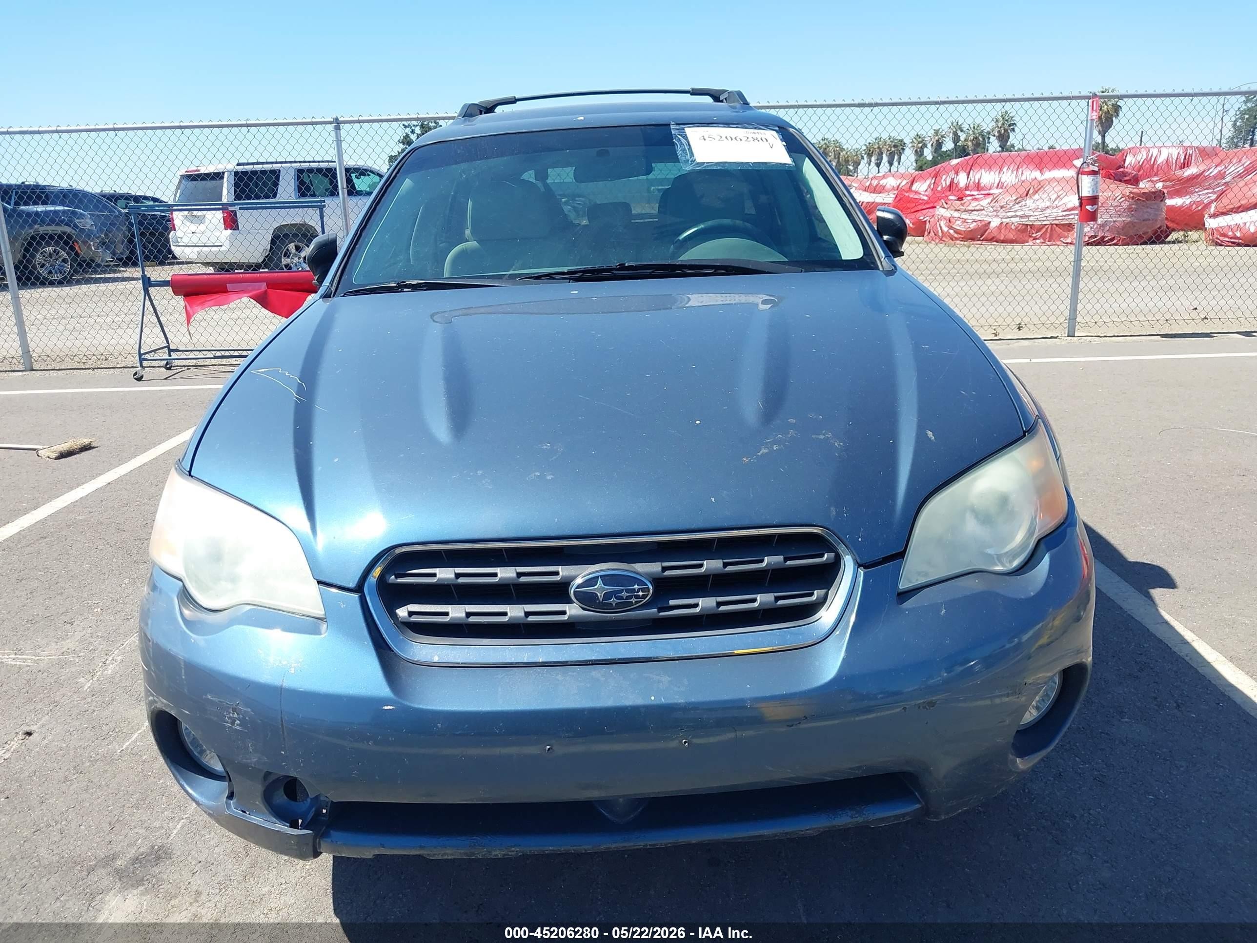 2006 Subaru Outback 2.5i Синий vin: 4S4BP61C967354899