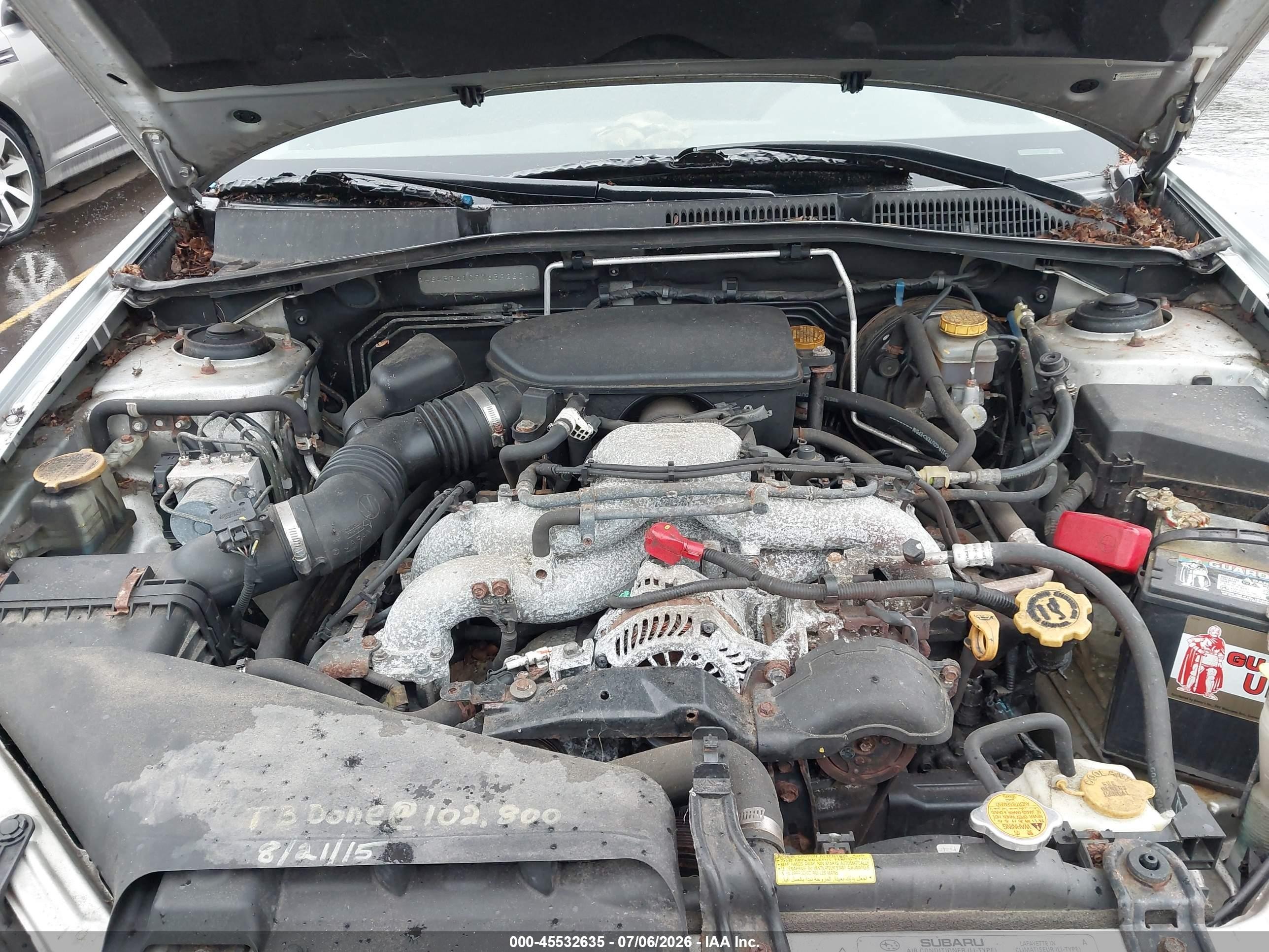 2007 Subaru Outback 2.5i Basic Silver vin: 4S4BP61C976322204