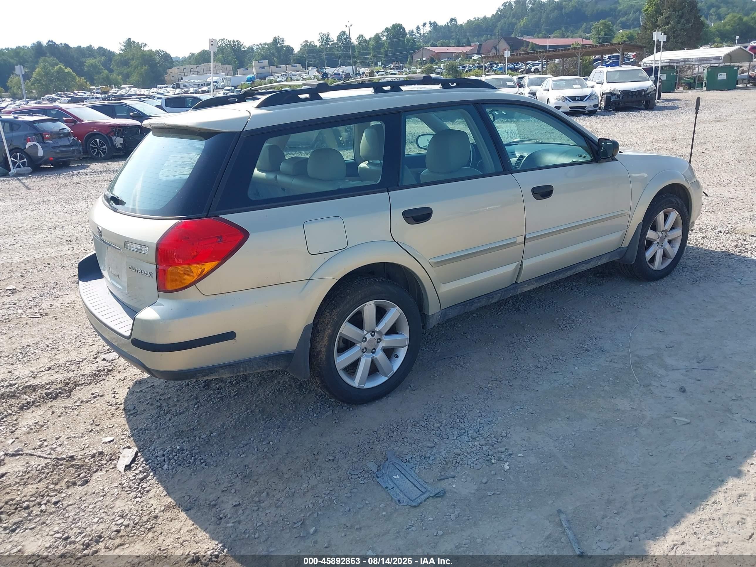 2007 Subaru Outback 2.5i Silver vin: 4S4BP61C977303386
