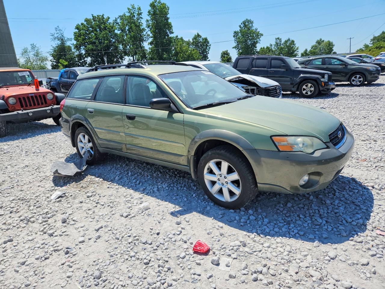 2007 Subaru Outback Outback 2.5i Зеленый vin: 4S4BP61C977304716