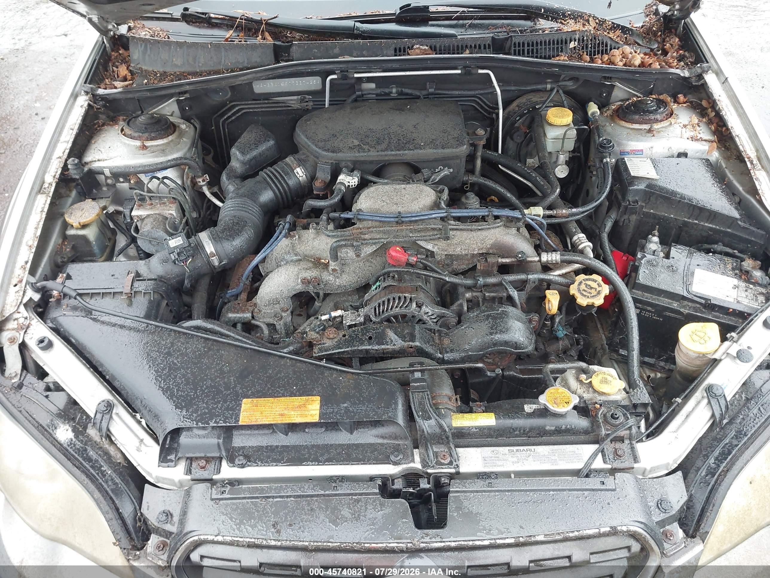 2007 Subaru Outback 2.5i Silver vin: 4S4BP61C977337425
