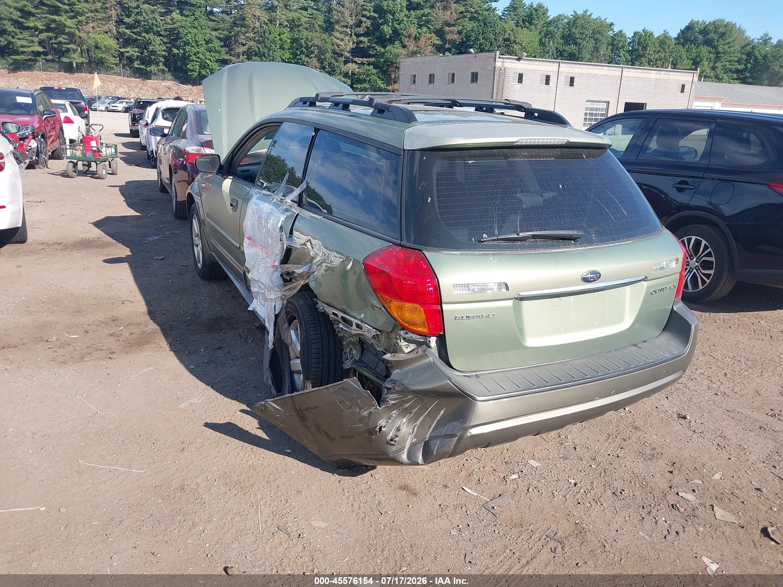 2007 Subaru Outback 2.5i/2.5i Basic/2.5i L.l. Bean Edition Green vin: 4S4BP61C977345525