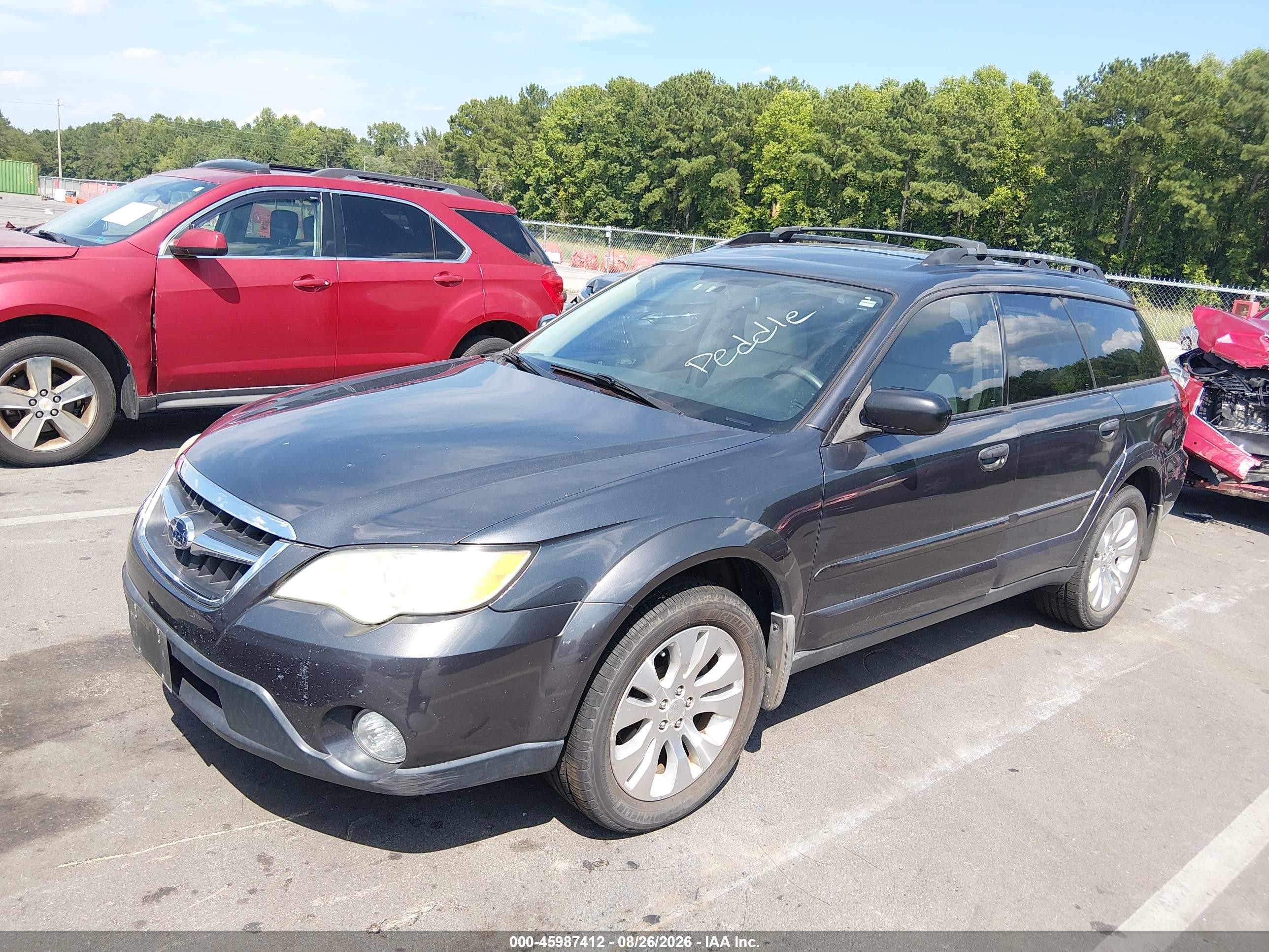2008 Subaru Outback 2.5i/2.5i L.l. Bean Edition Gray vin: 4S4BP61C987317273