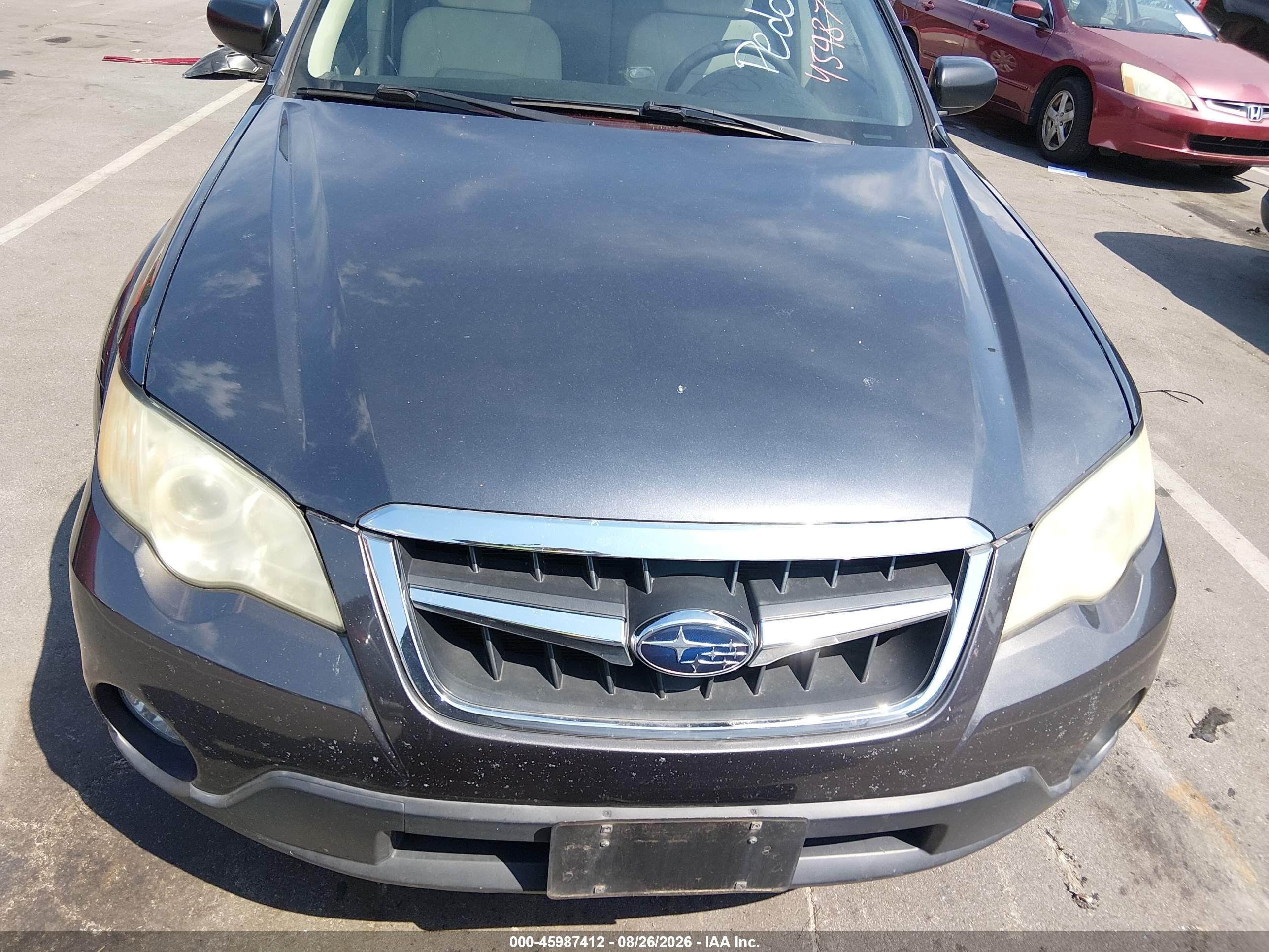 2008 Subaru Outback 2.5i/2.5i L.l. Bean Edition Gray vin: 4S4BP61C987317273