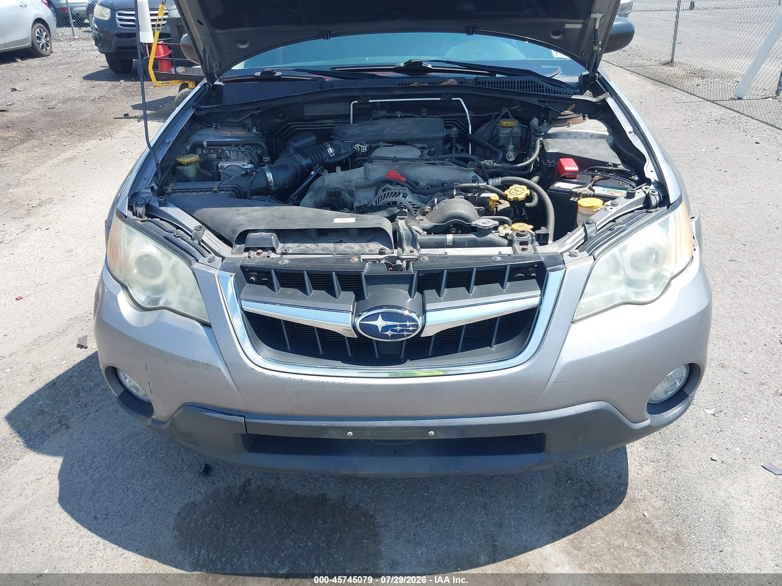 2008 Subaru Outback 2.5i/2.5i L.l. Bean Edition Silver vin: 4S4BP61C987324322