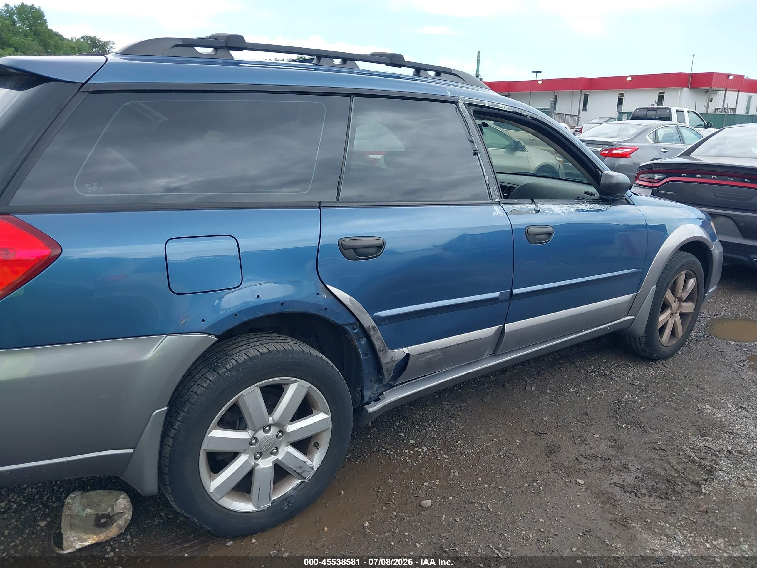 2009 Subaru Outback 2.5i Blue vin: 4S4BP61C997330686
