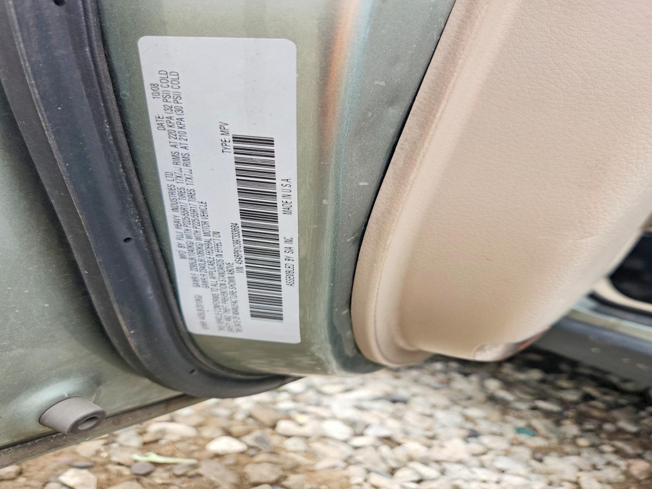 2009 Subaru Outback 2.5i Green vin: 4S4BP61C997333684