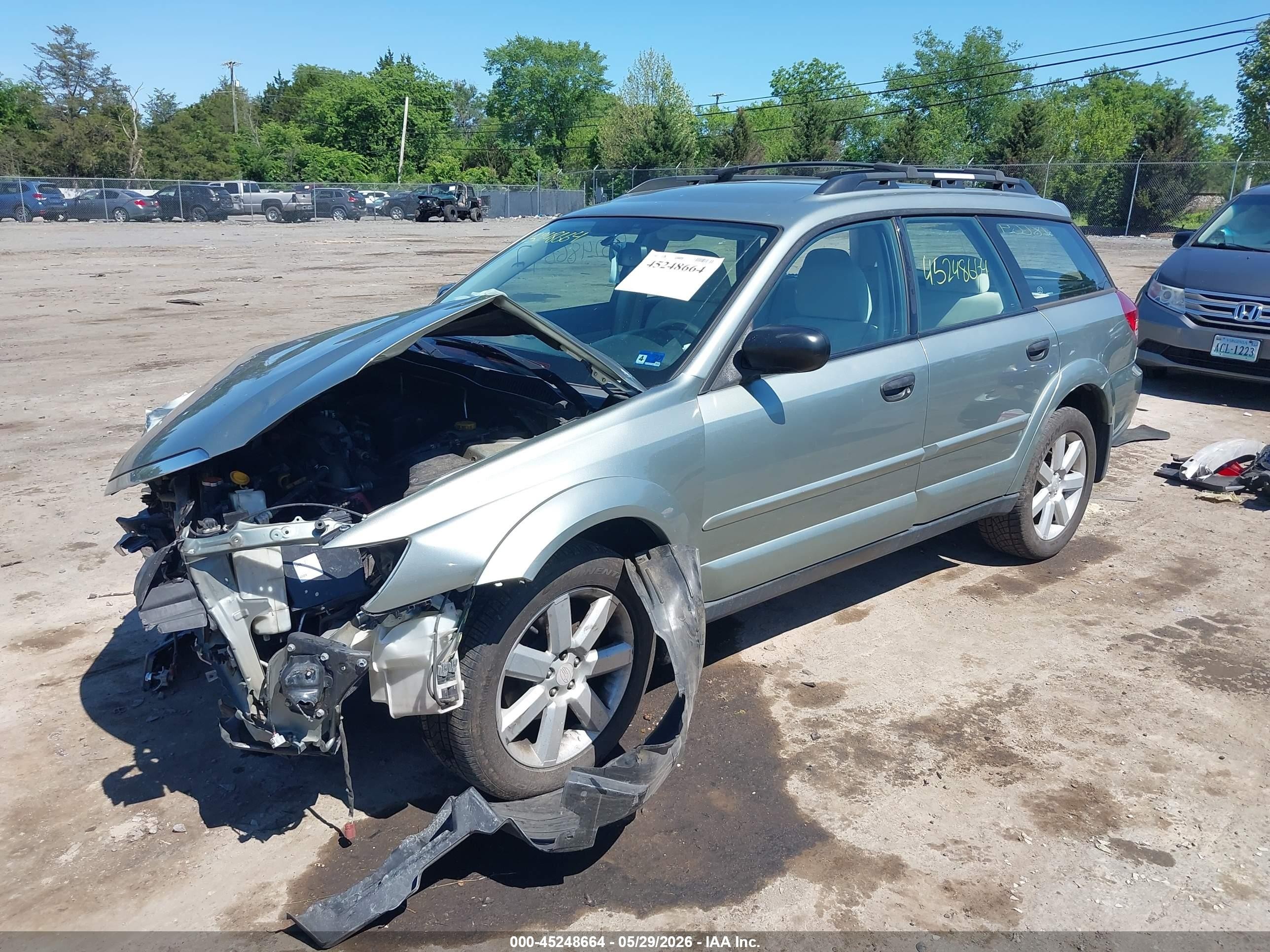 2009 Subaru Outback 2.5i Gray vin: 4S4BP61C997348590