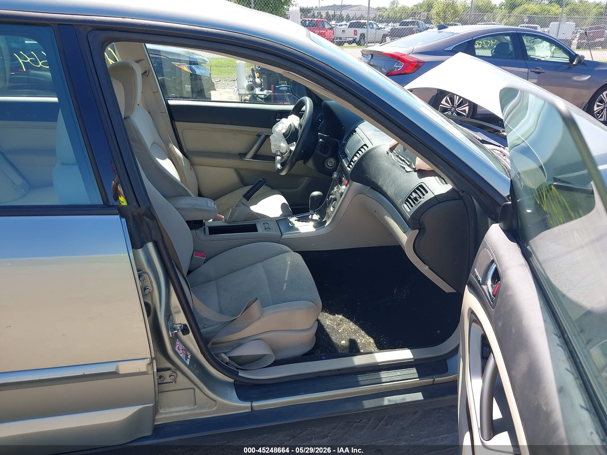2009 Subaru Outback 2.5i Gray vin: 4S4BP61C997348590
