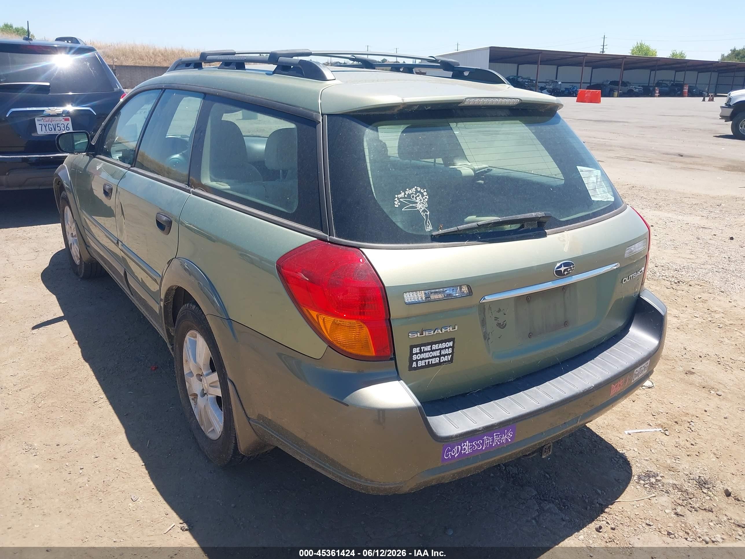 2005 Subaru Outback 2.5i Green vin: 4S4BP61CX57313292