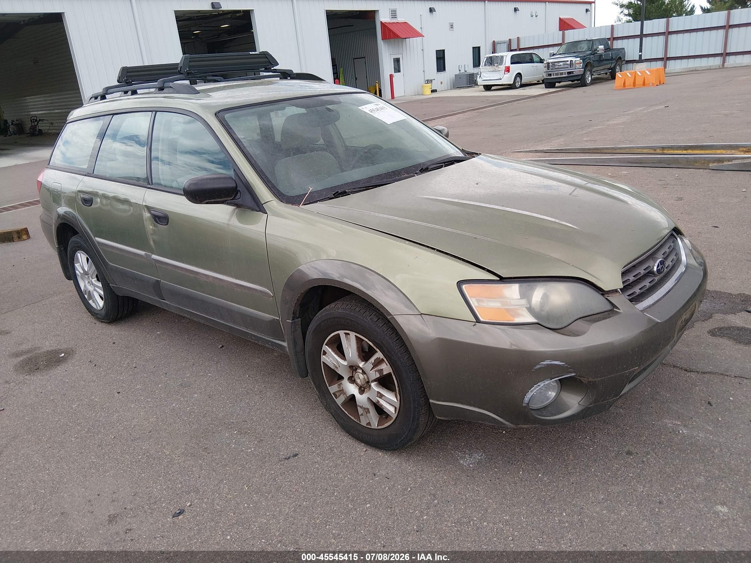 2005 Subaru Outback 2.5i Green vin: 4S4BP61CX57332571