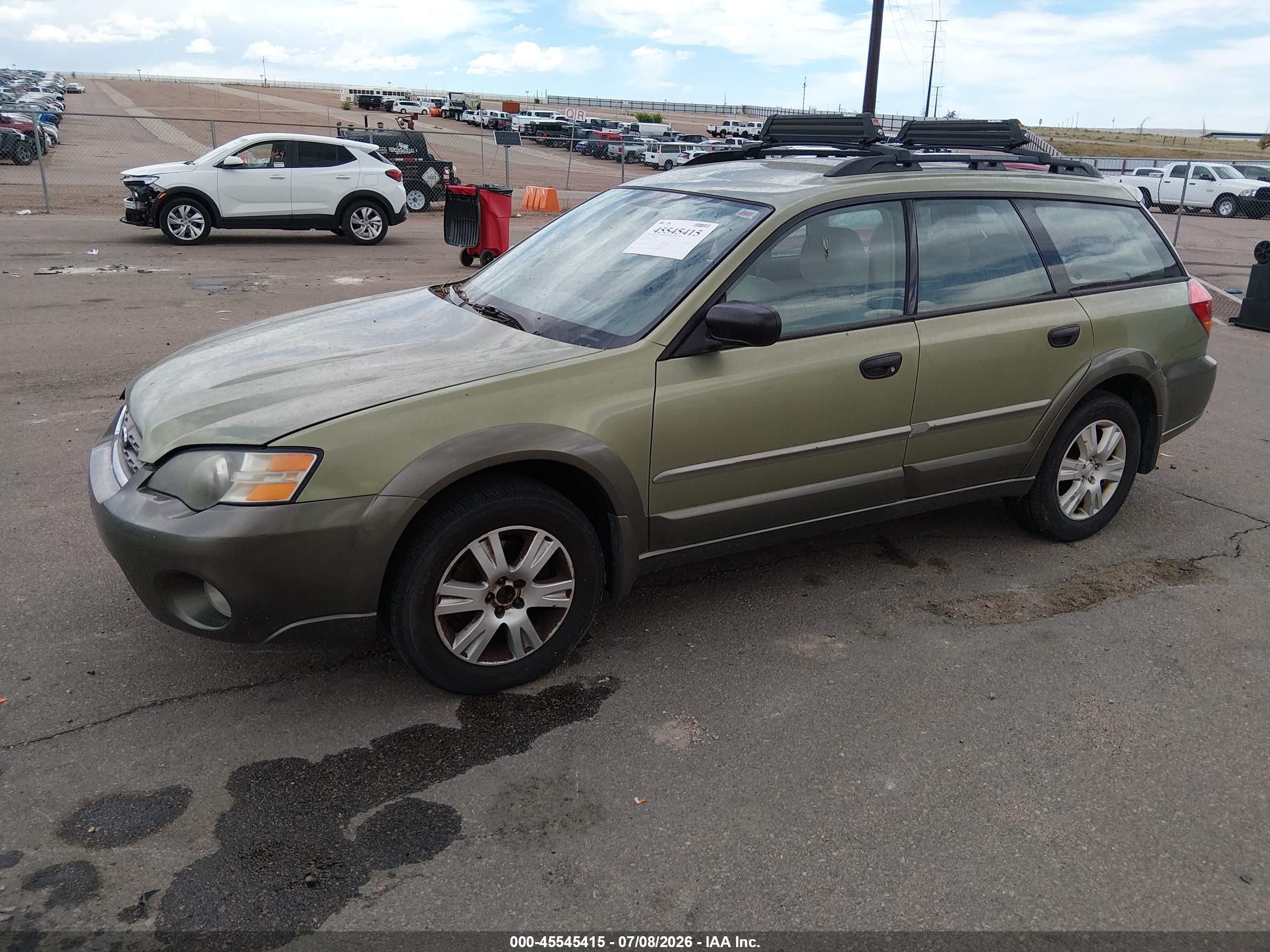 2005 Subaru Outback 2.5i Green vin: 4S4BP61CX57332571