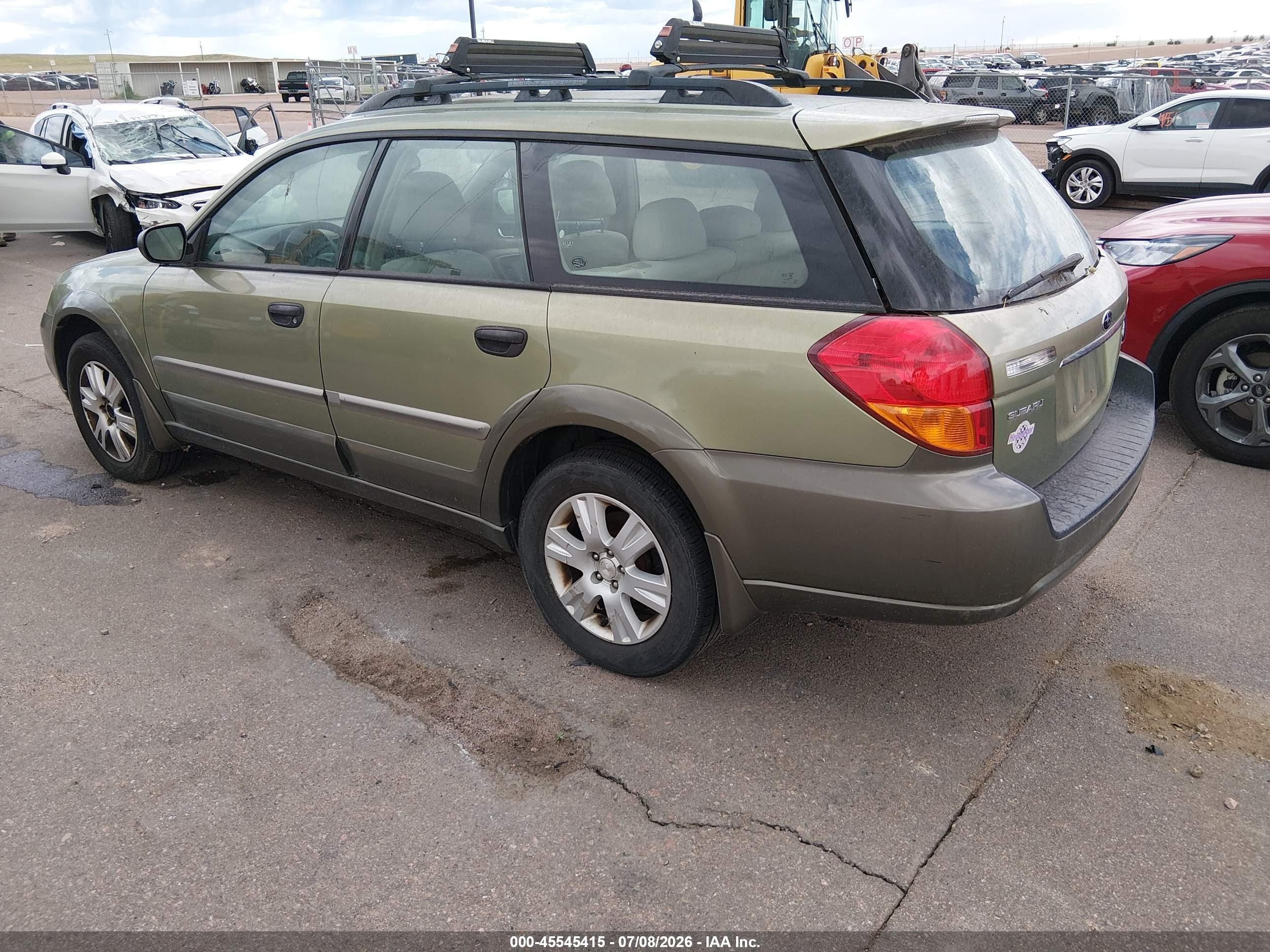 2005 Subaru Outback 2.5i Green vin: 4S4BP61CX57332571