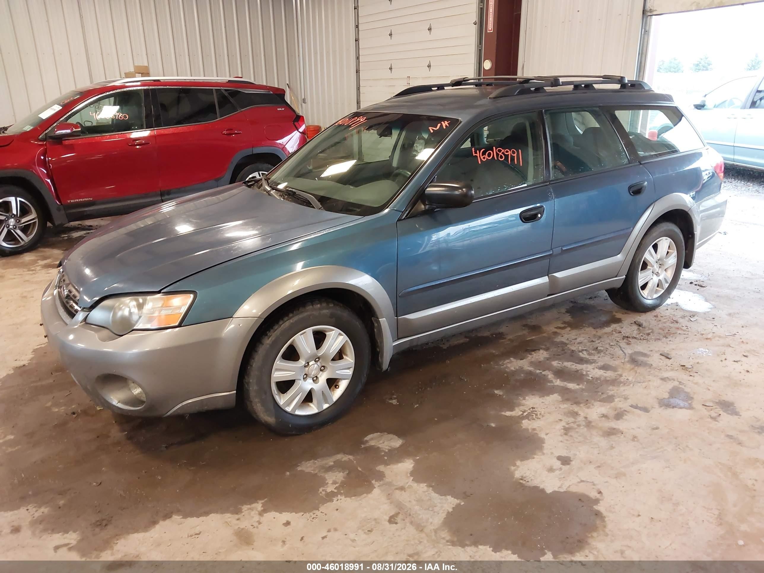 2005 Subaru Outback 2.5i Blue vin: 4S4BP61CX57393595