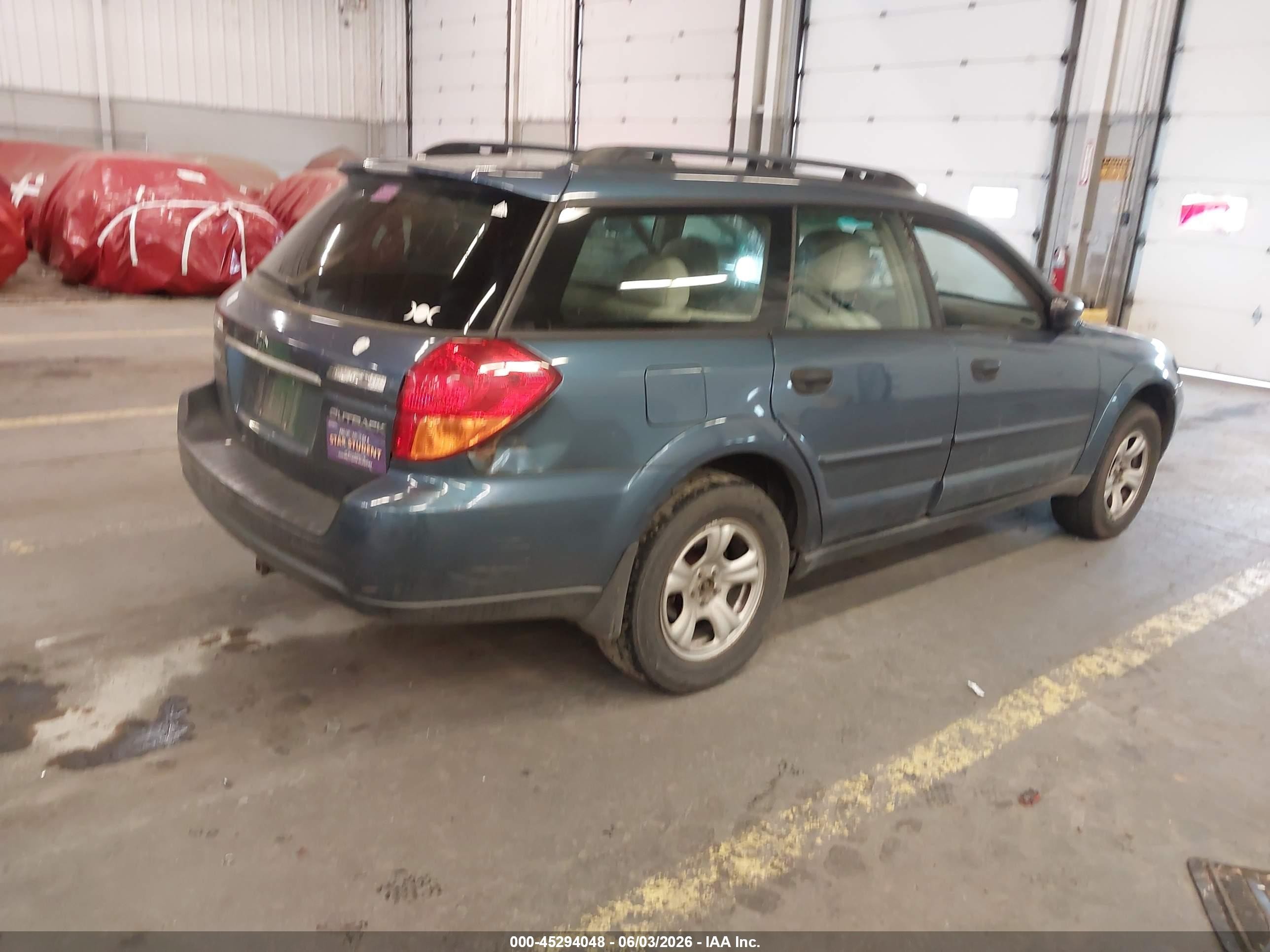 2006 Subaru Outback 2.5i Blue vin: 4S4BP61CX67311818